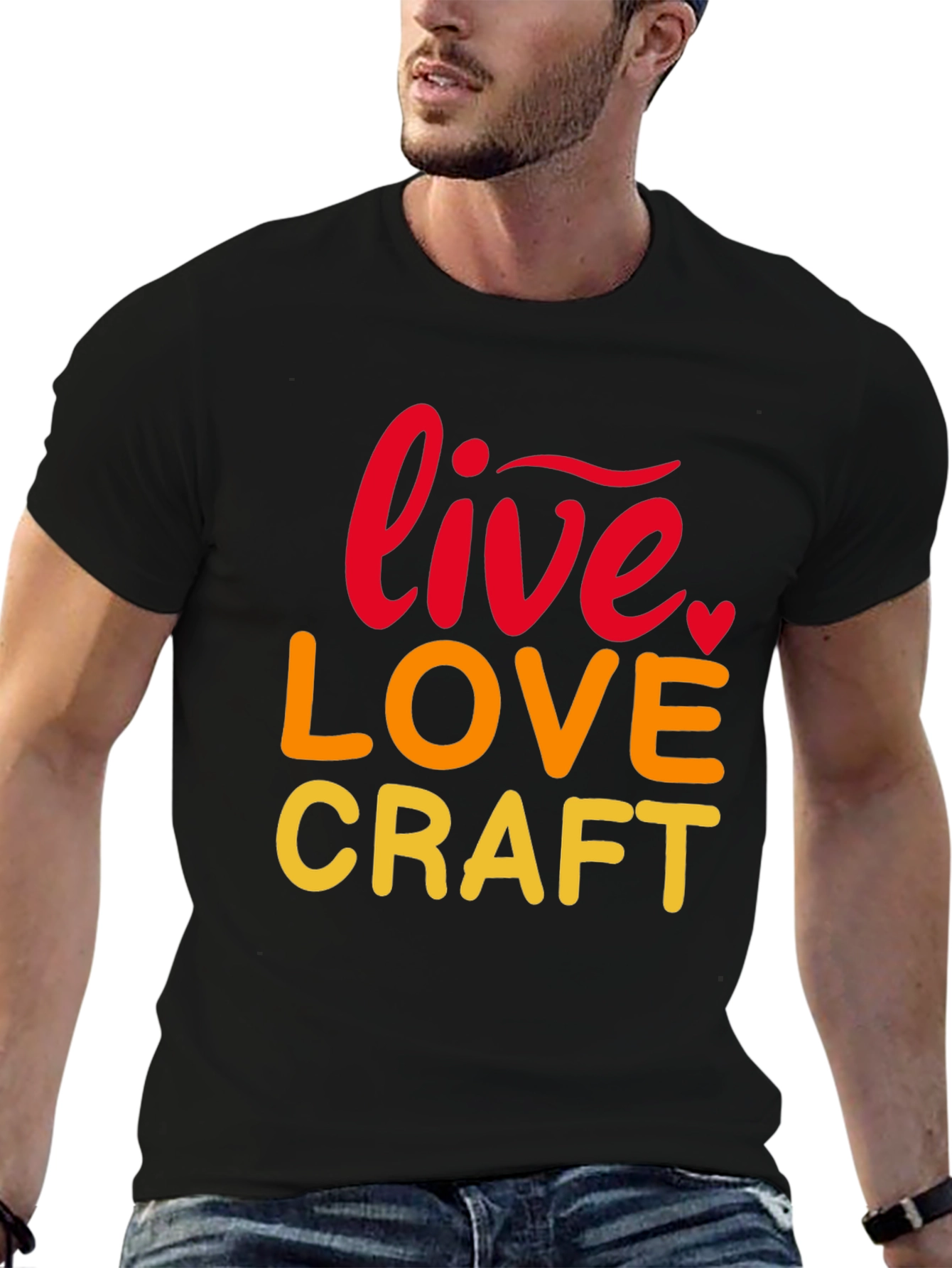 Live Love Craft Black Graphic Tee
