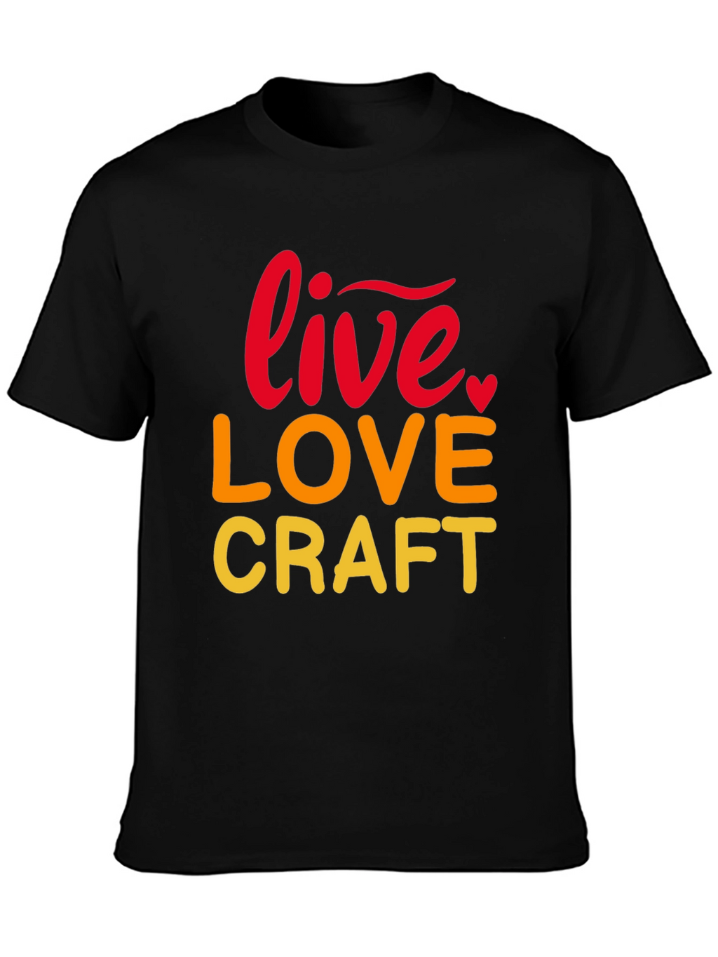 Live Love Craft Black Graphic Tee