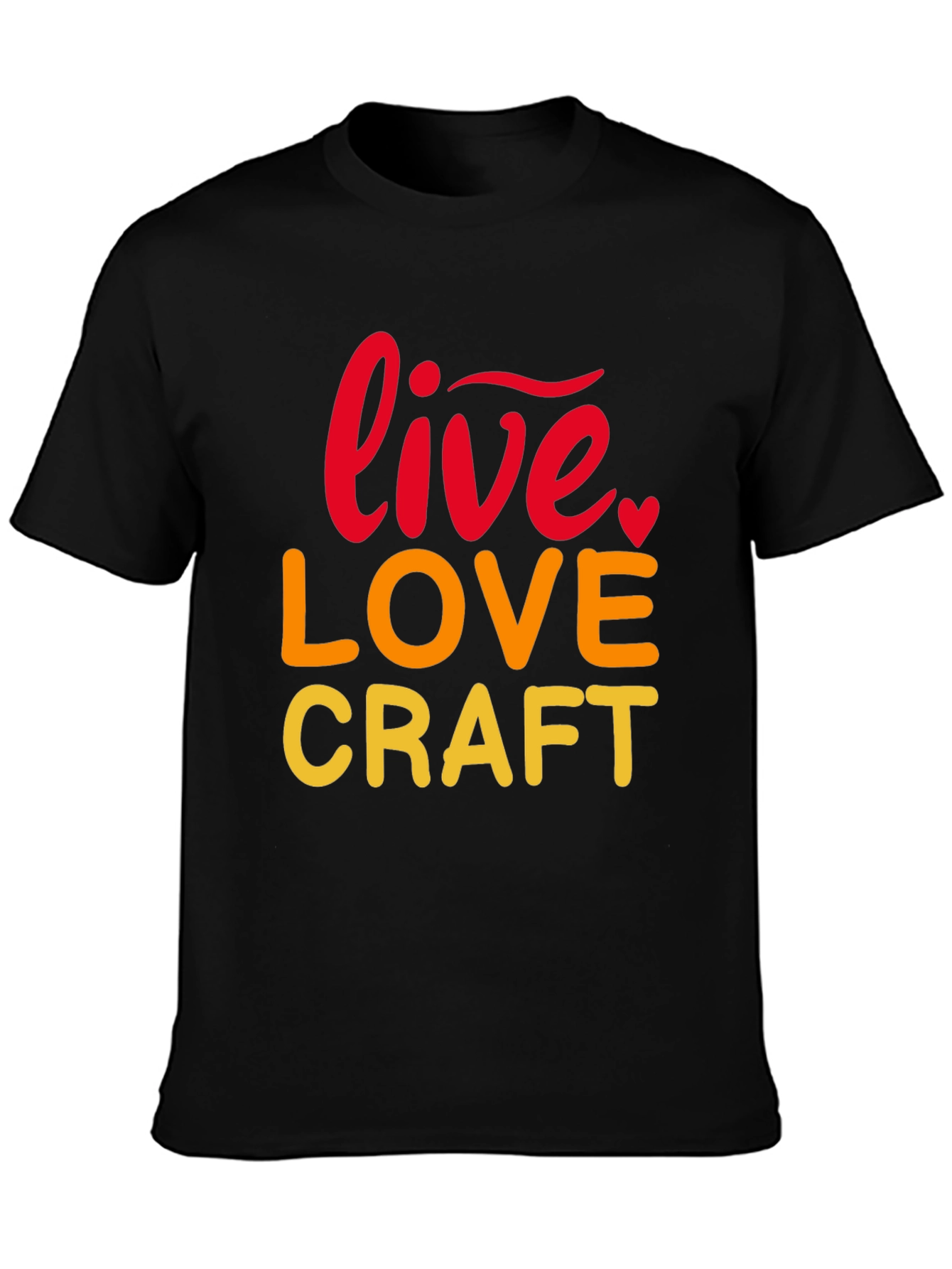 Live Love Craft Black Graphic Tee