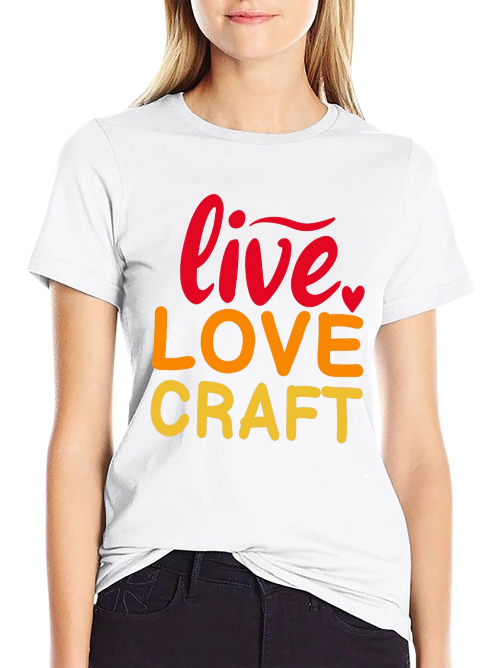 Live Love Craft Black Graphic Tee