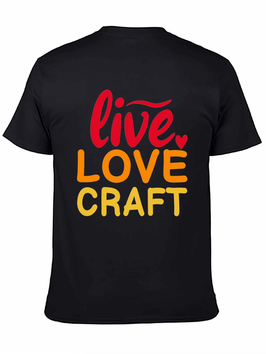 Live Love Craft Black Graphic Tee