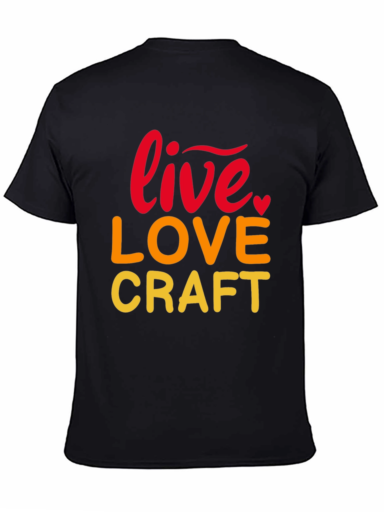 Live Love Craft Black Graphic Tee