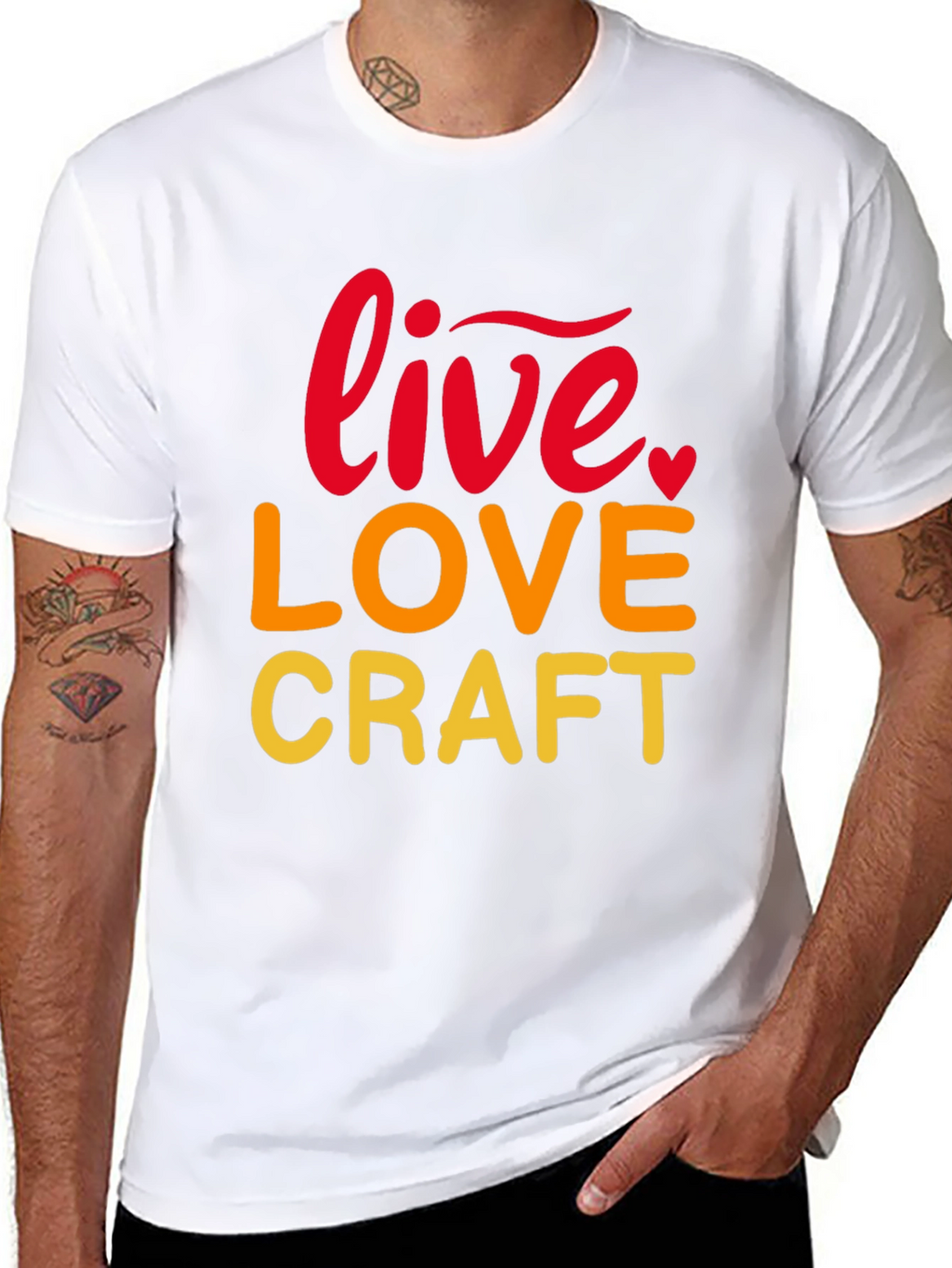Live Love Craft Black Graphic Tee