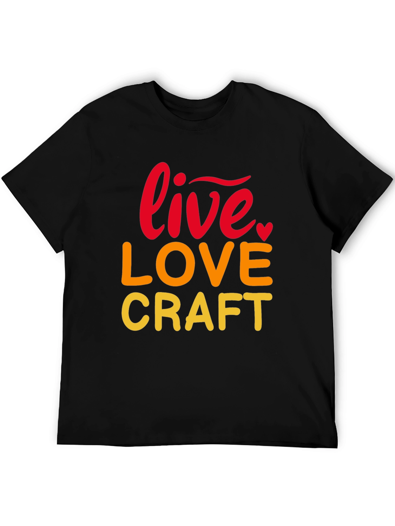 Live Love Craft Black Graphic Tee