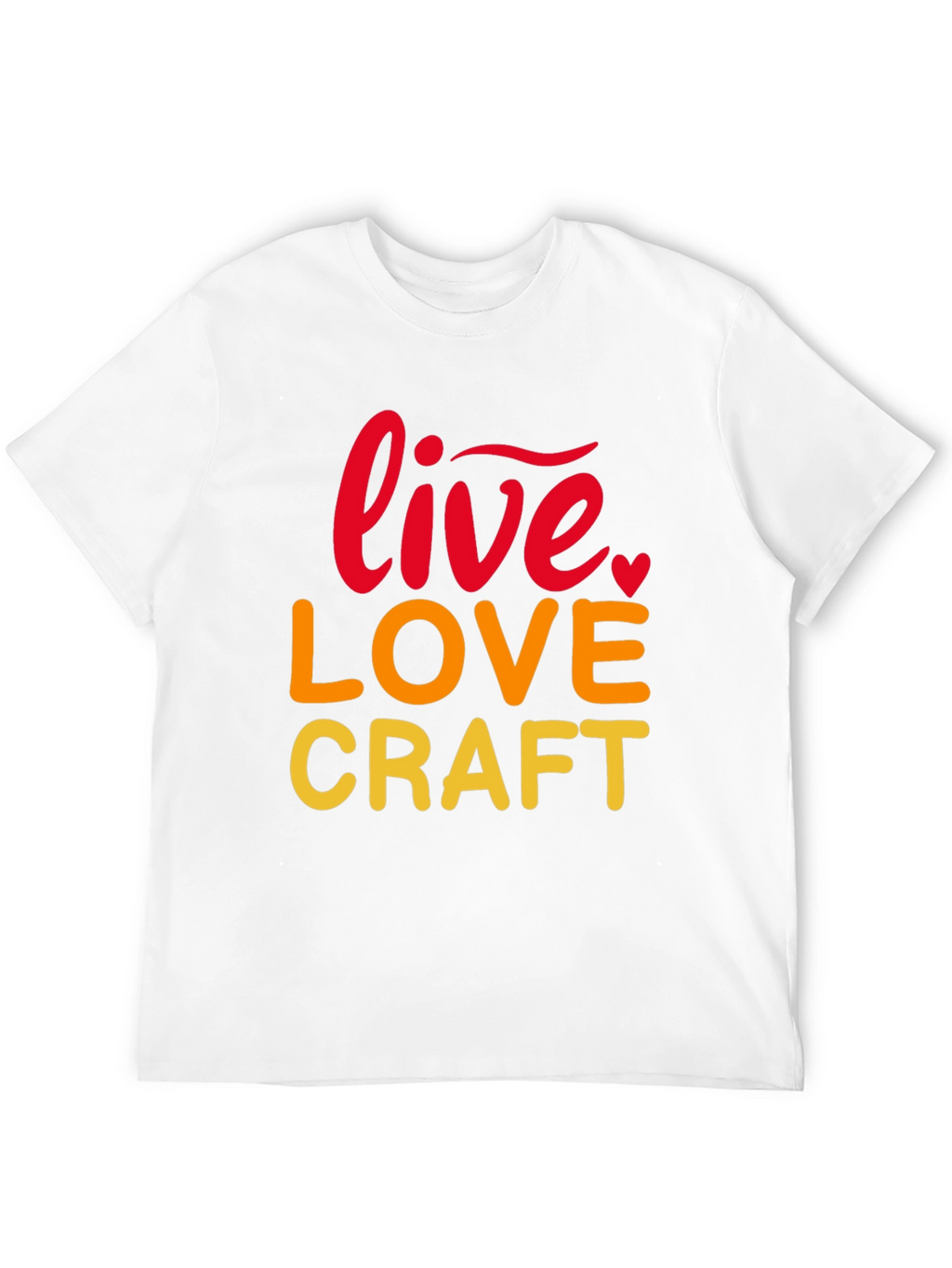 Live Love Craft Black Graphic Tee