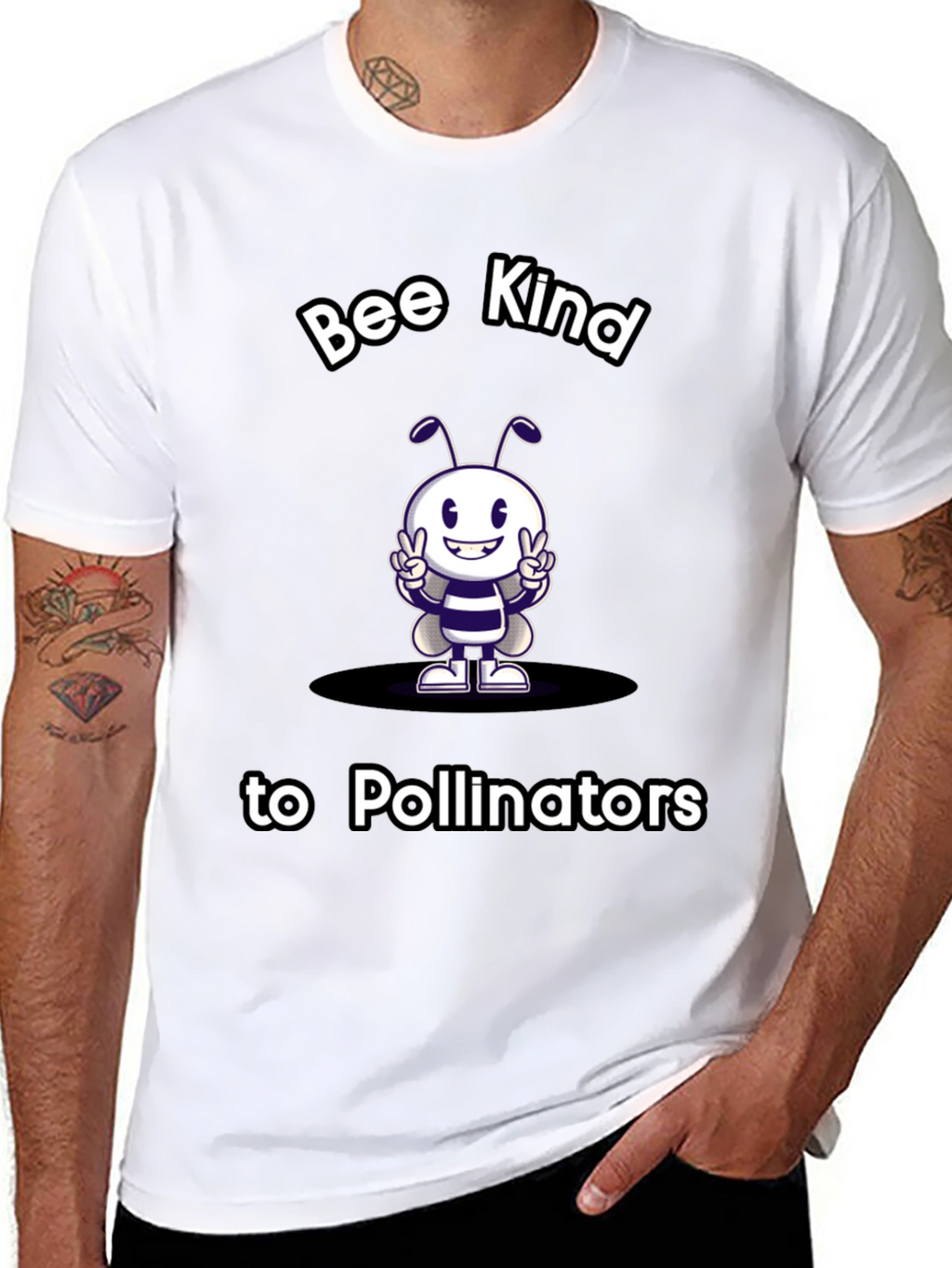 Bee Kind to Pollinators Graphic Tee