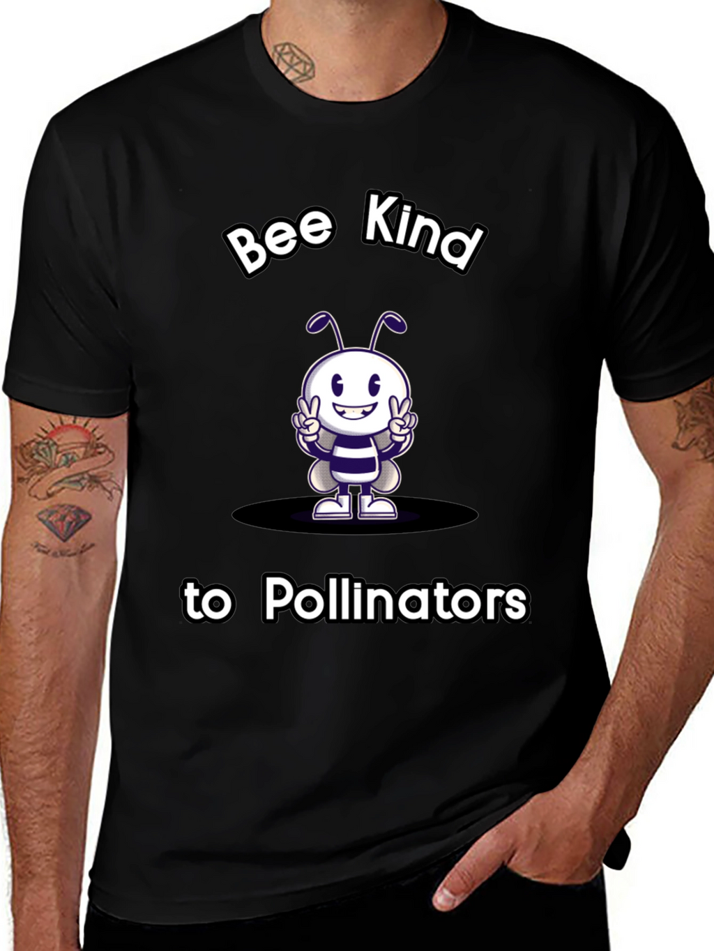 Bee Kind to Pollinators Graphic Tee