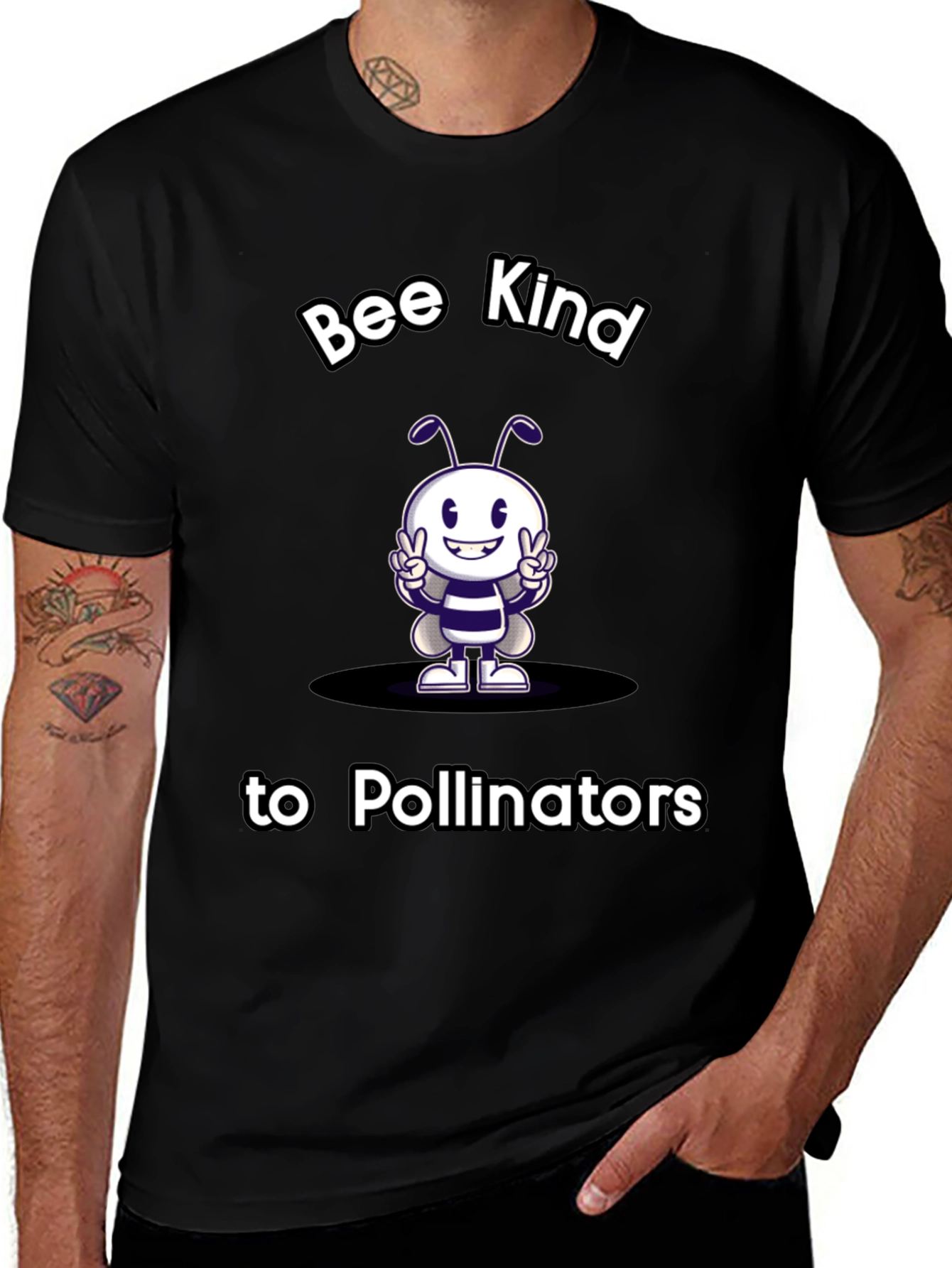 Bee Kind to Pollinators Graphic Tee
