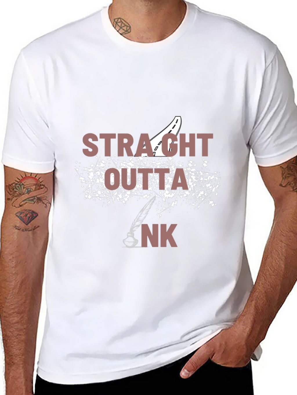 Straight Outta Ink T-Shirt - Artistic Design