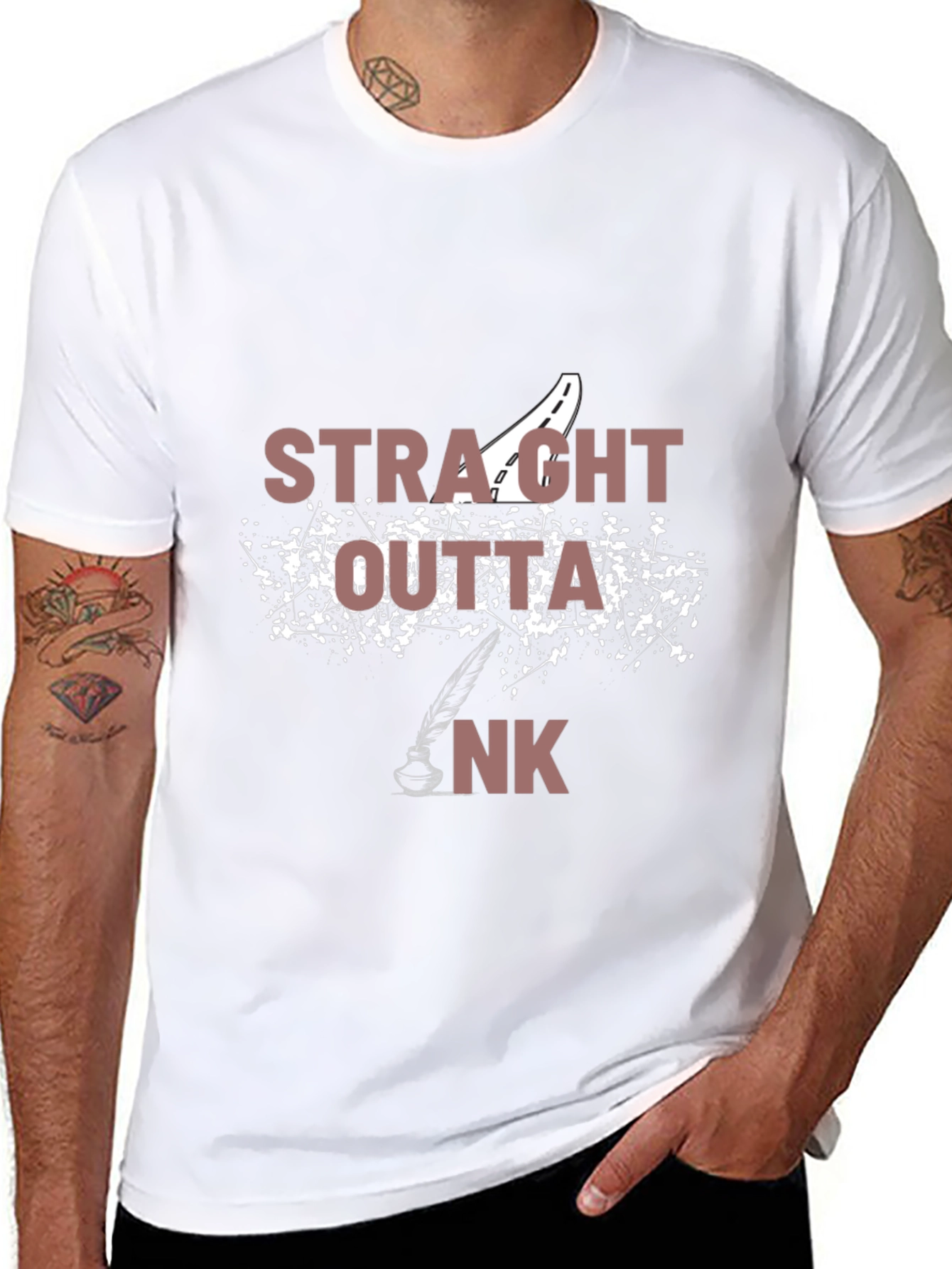Straight Outta Ink T-Shirt - Artistic Design