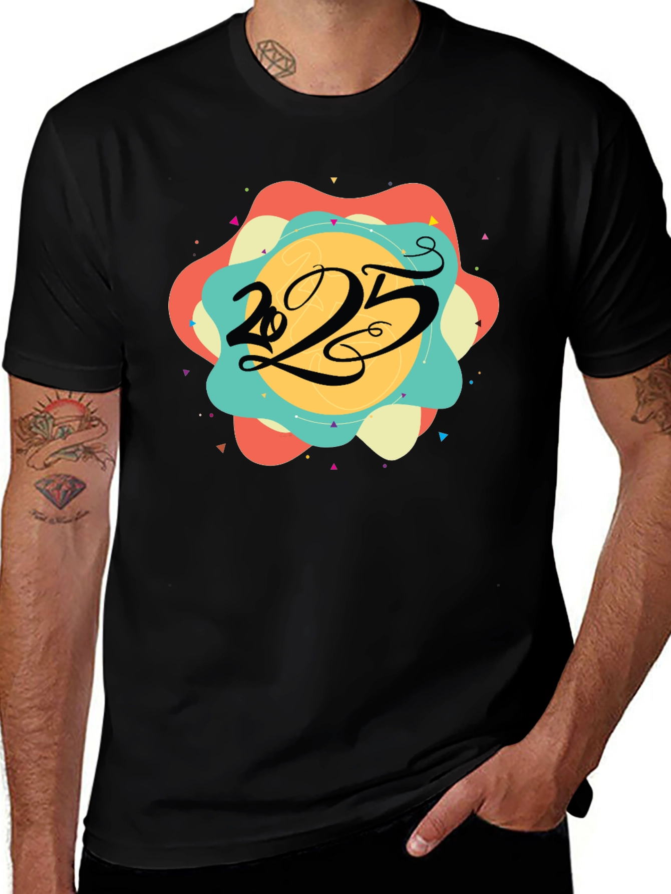 2025 Graphic Tee - Mens Black T-Shirt