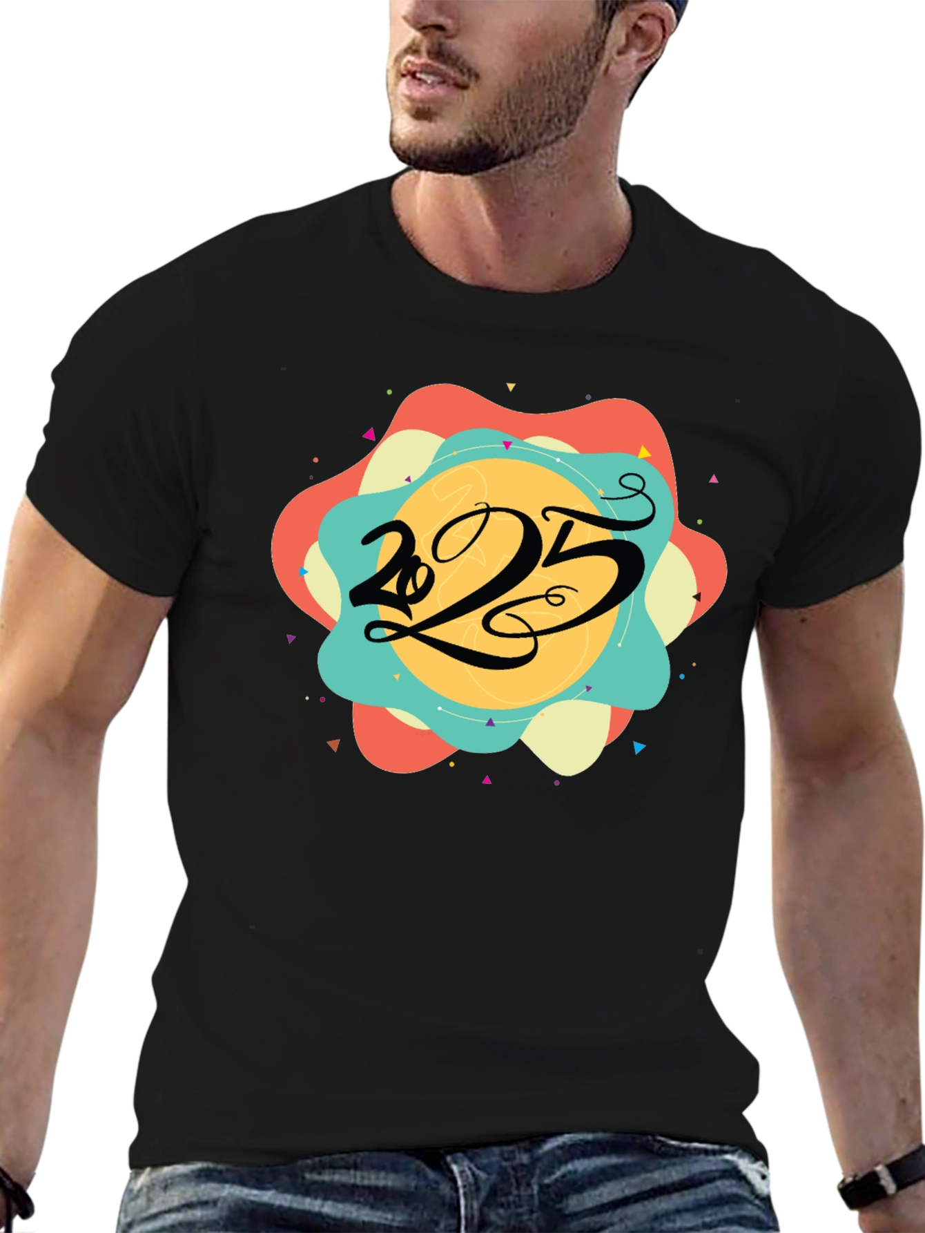 2025 Graphic Tee - Mens Black T-Shirt