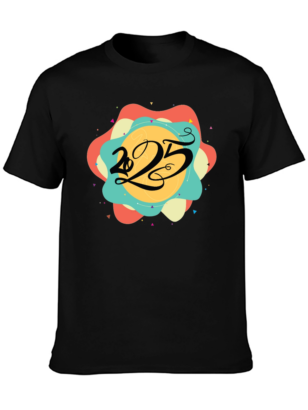 2025 Graphic Tee - Mens Black T-Shirt