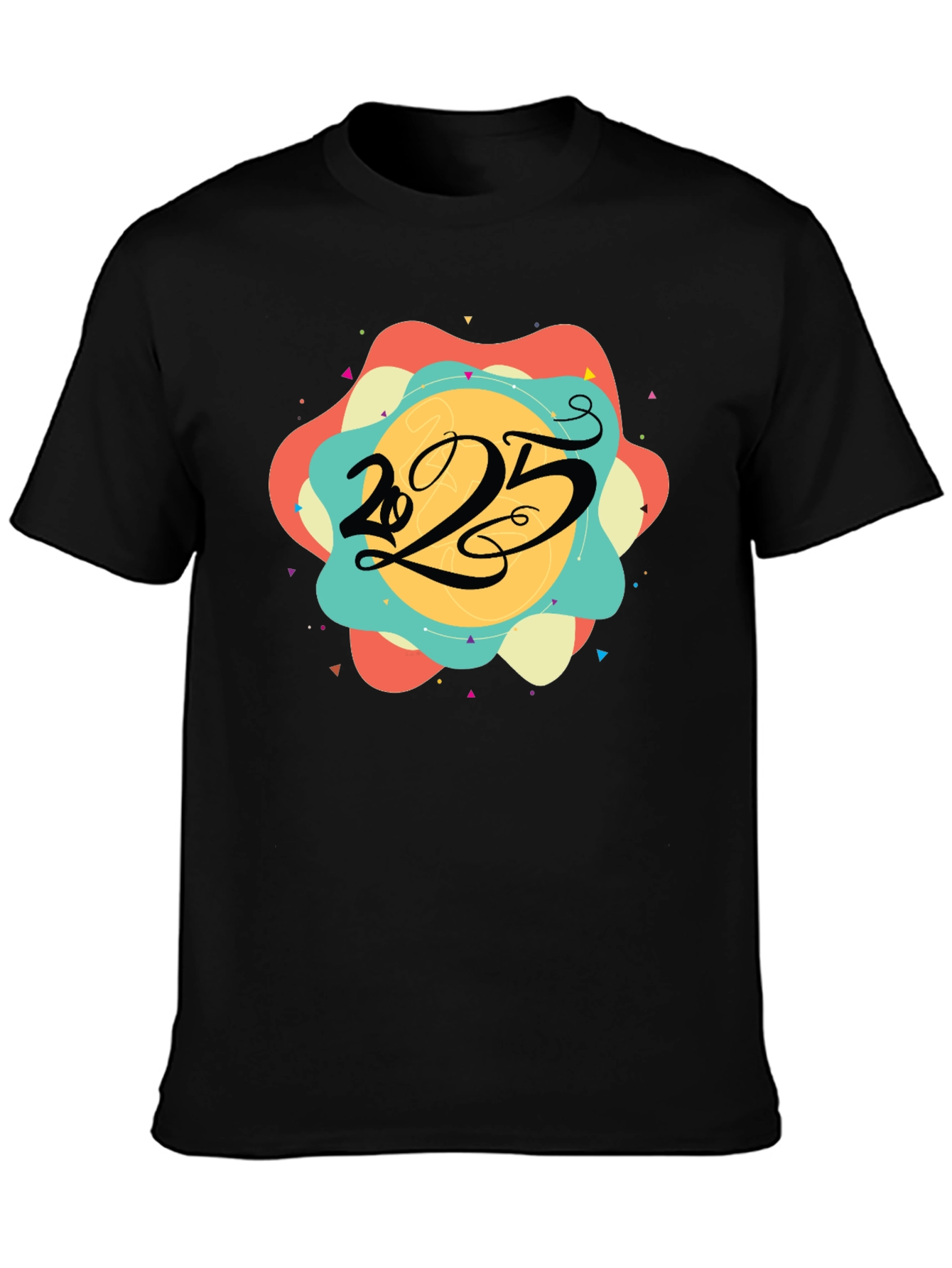 2025 Graphic Tee - Mens Black T-Shirt