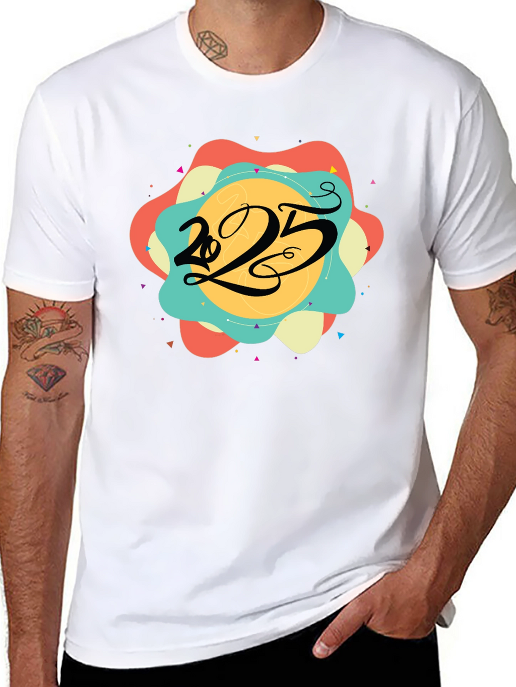 2025 Graphic Tee - Mens Black T-Shirt