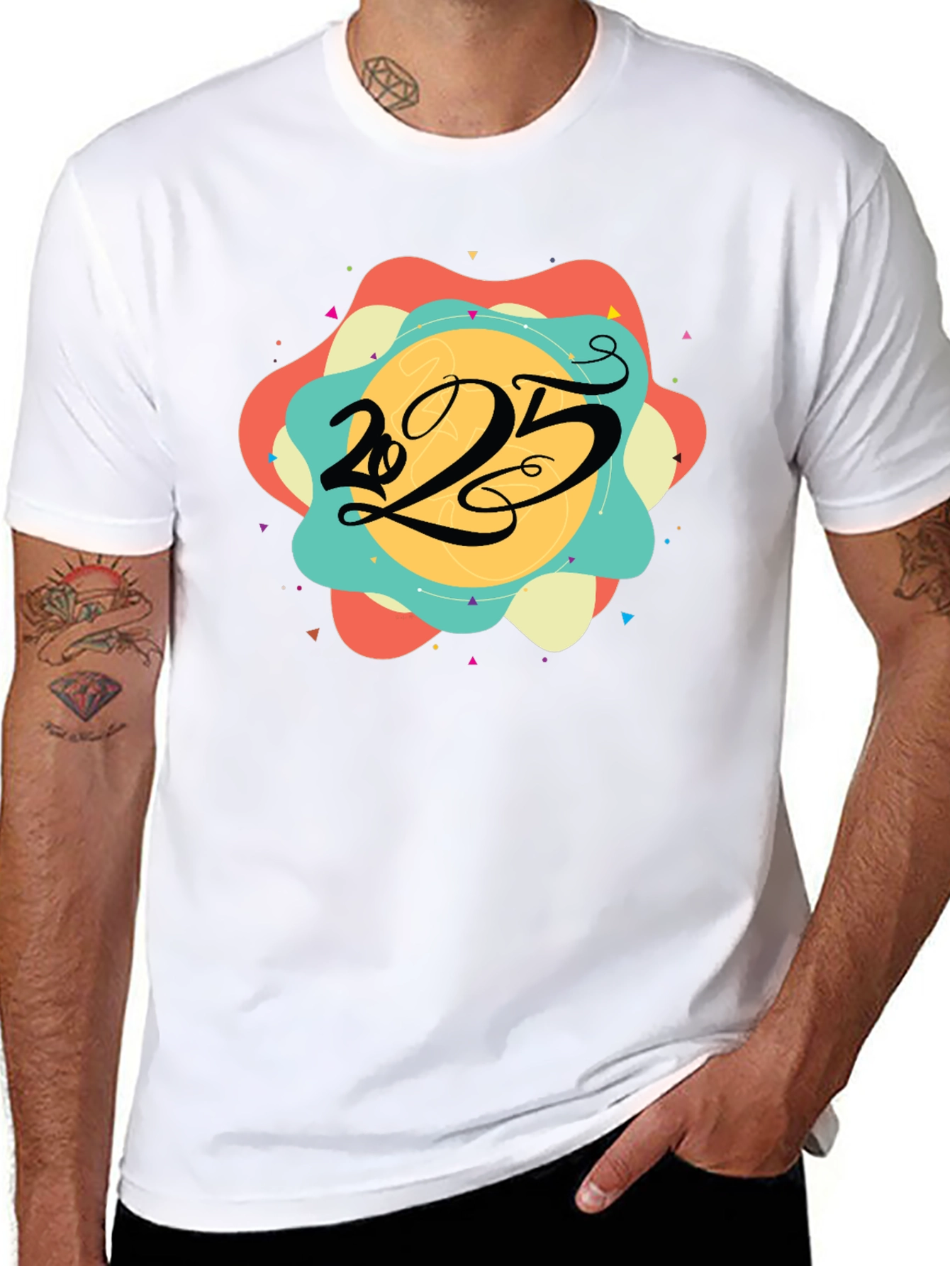 2025 Graphic Tee - Mens Black T-Shirt