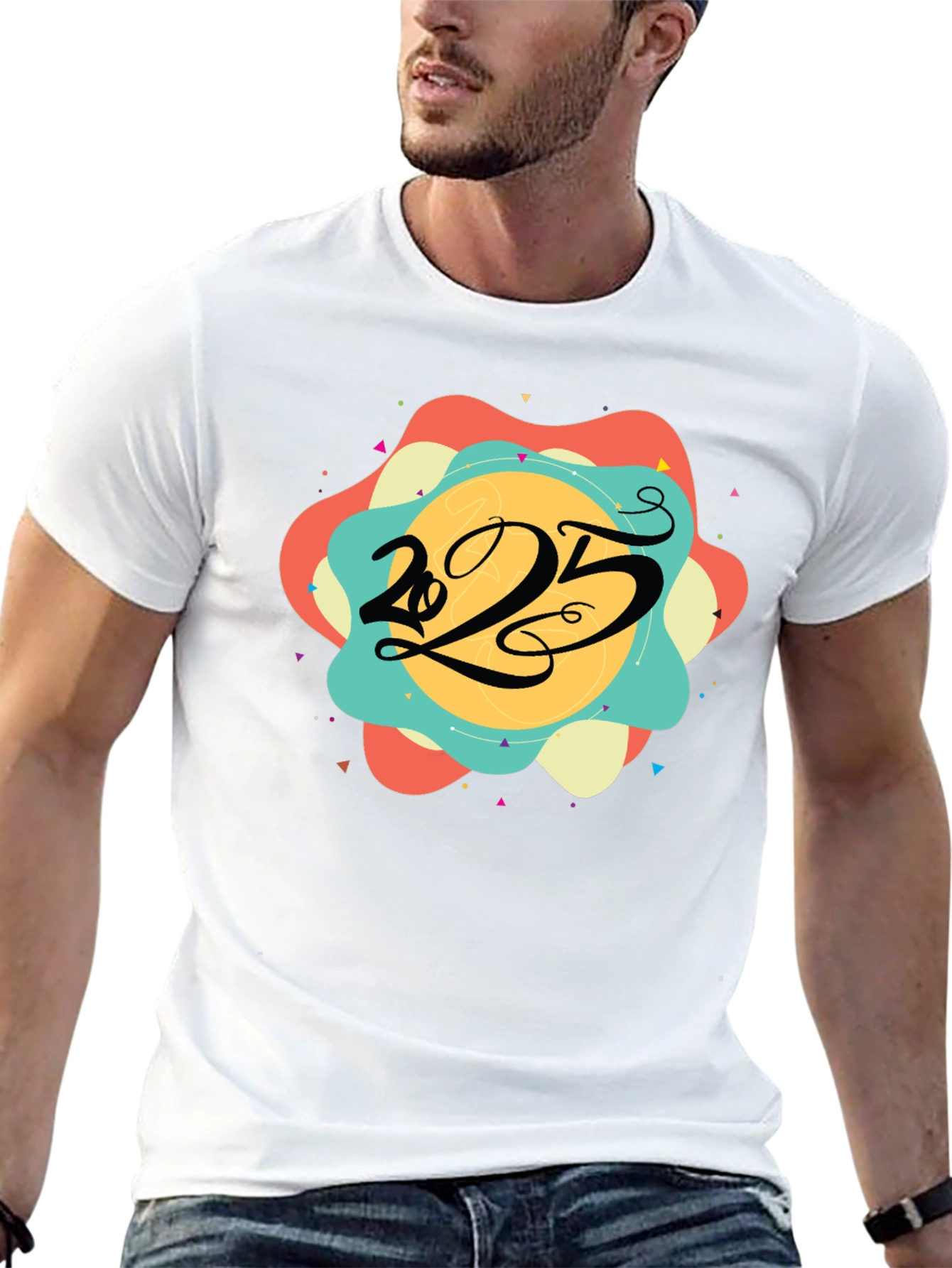 2025 Graphic Tee - Mens Black T-Shirt