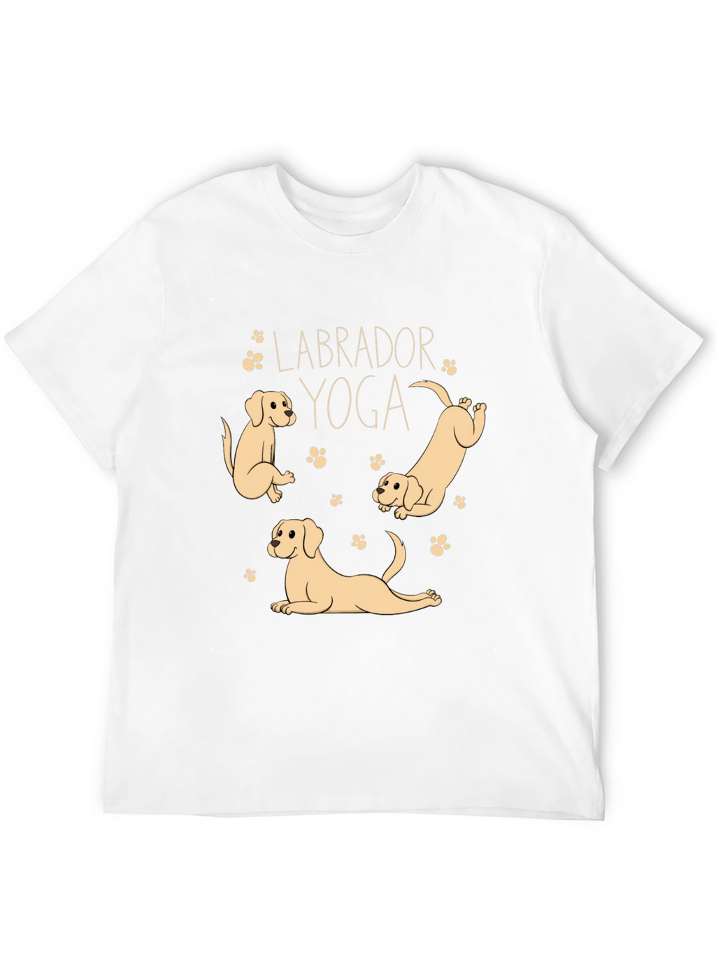 Labrador Yoga Black T-Shirt