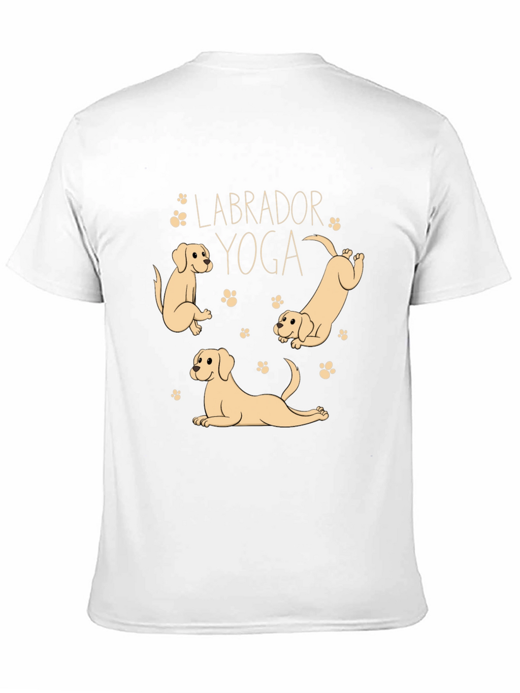 Labrador Yoga Black T-Shirt