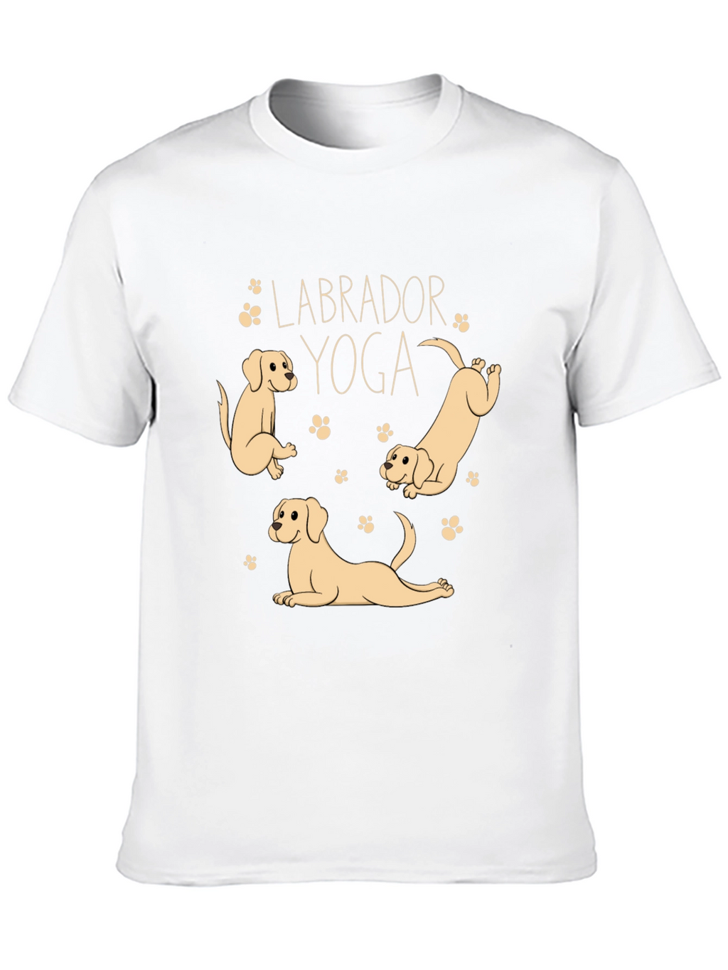 Labrador Yoga Black T-Shirt