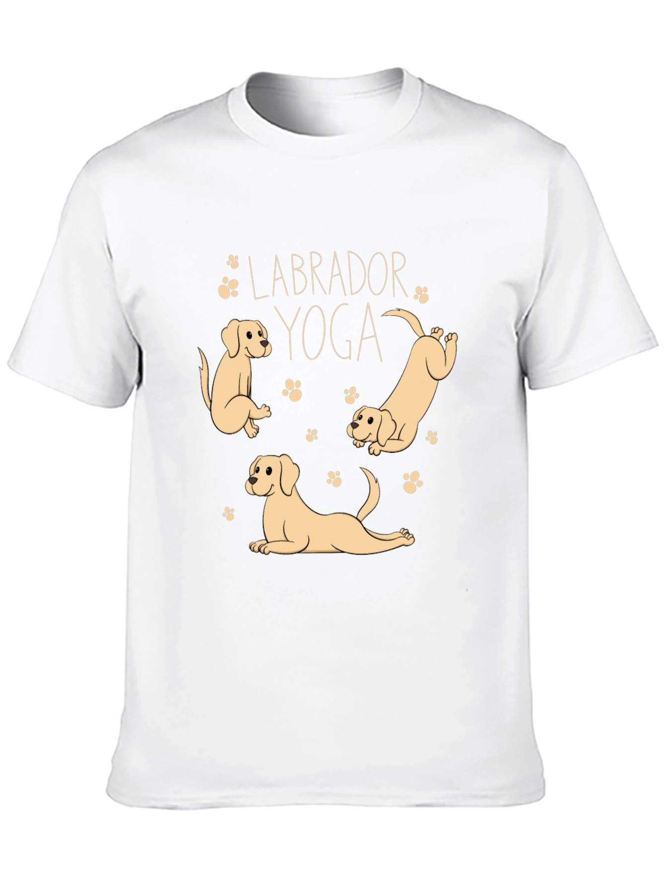 Labrador Yoga Black T-Shirt