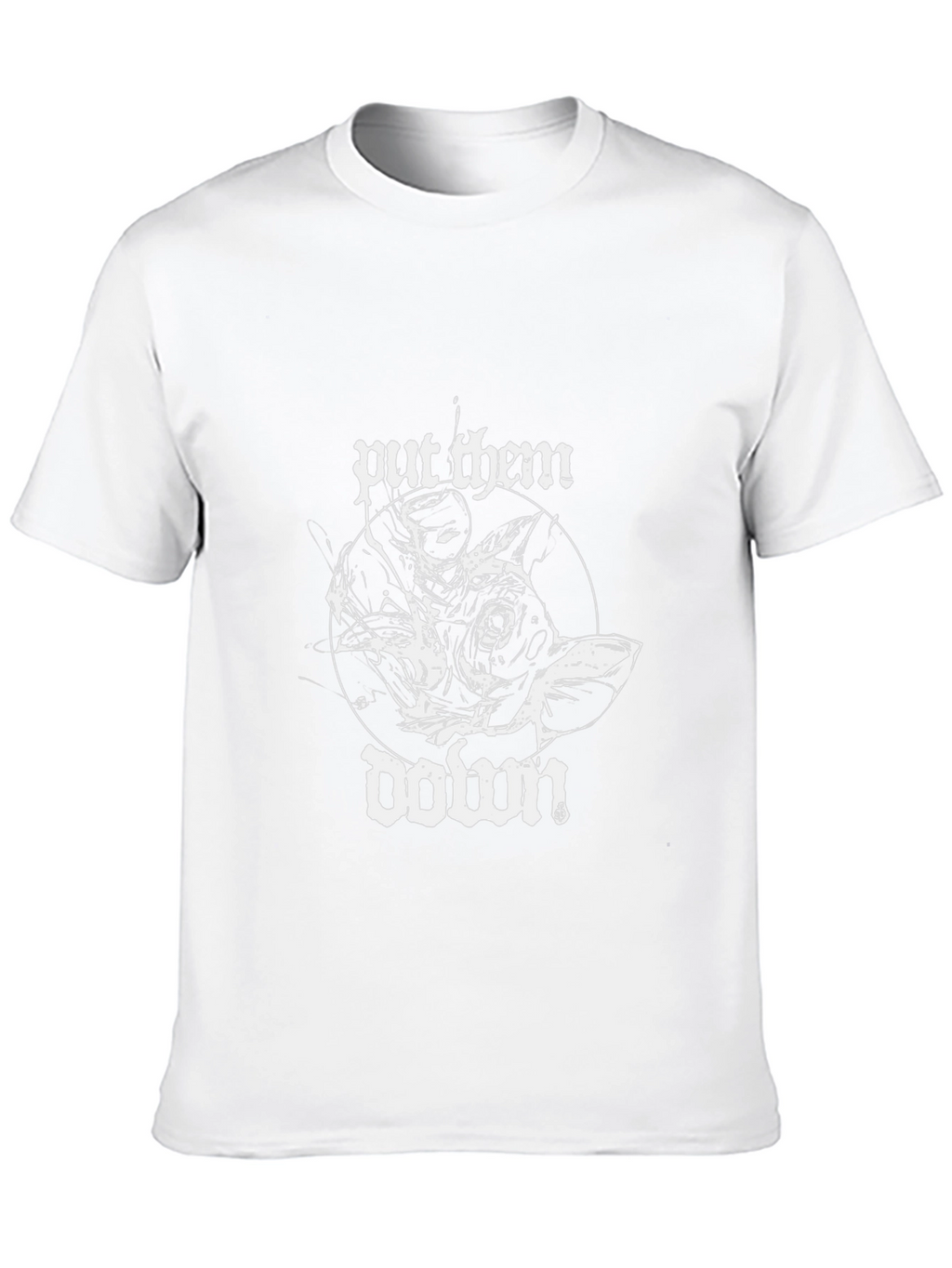 Put Them Down Graphic Tee - Black Cotton Blend