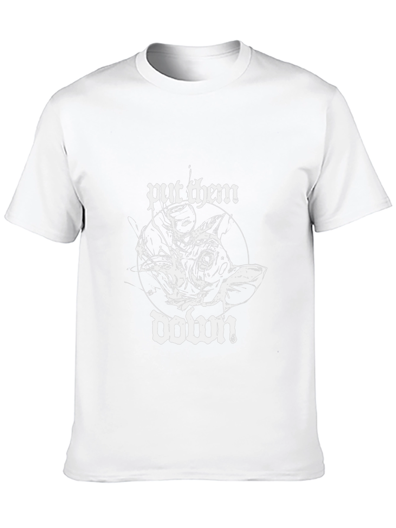 Put Them Down Graphic Tee - Black Cotton Blend