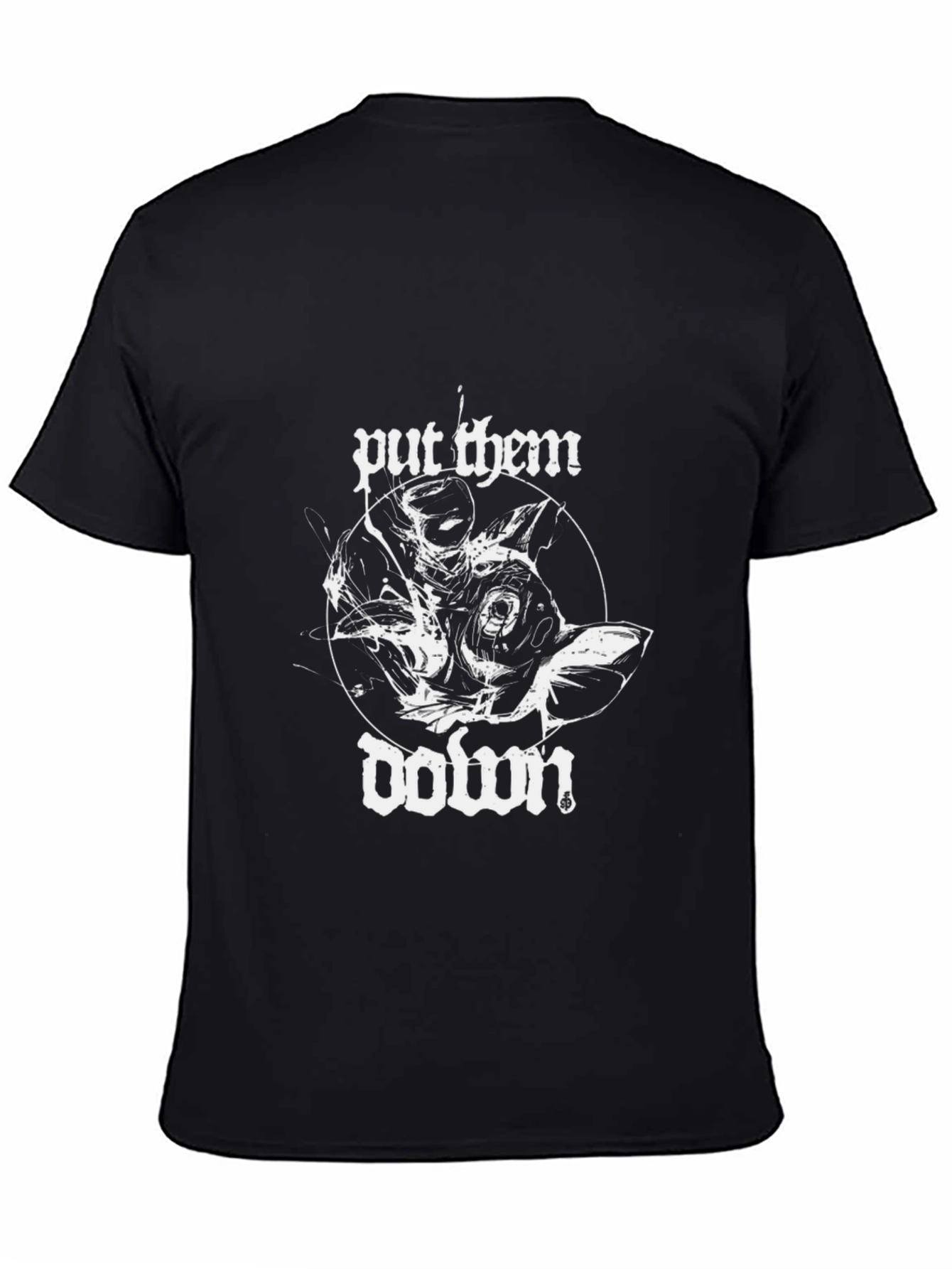 Put Them Down Graphic Tee - Black Cotton Blend