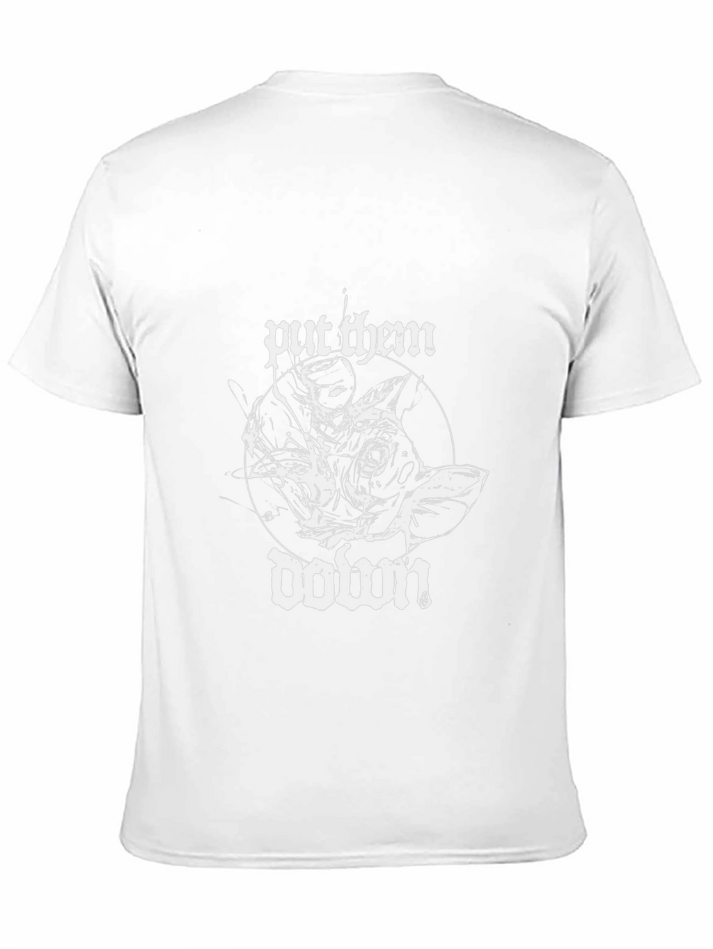 Put Them Down Graphic Tee - Black Cotton Blend