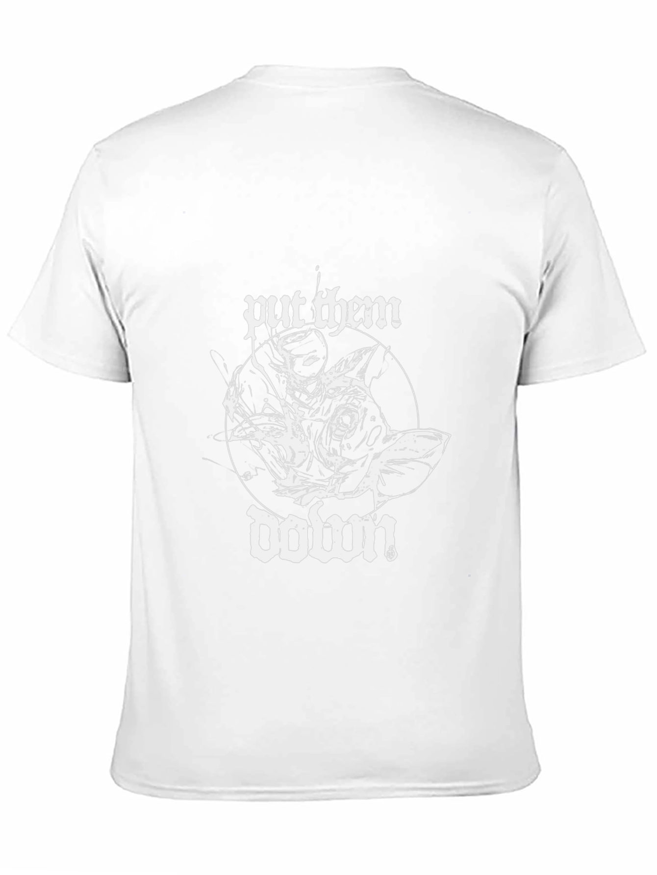 Put Them Down Graphic Tee - Black Cotton Blend