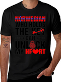 Norwegian Key to My Heart Graphic Tee