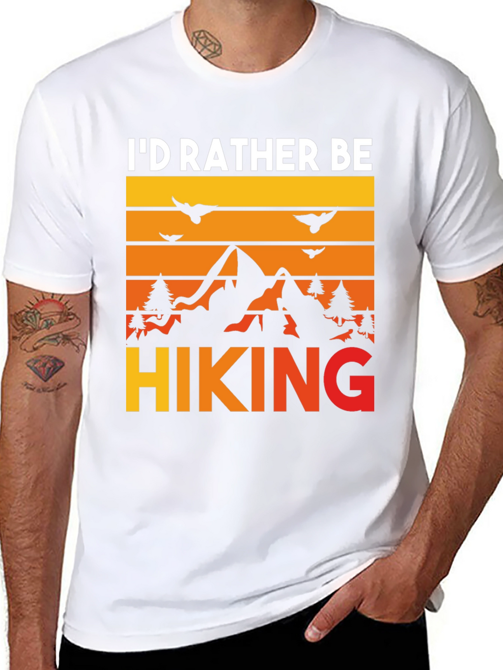 Id Rather Be Hiking Graphic Tee