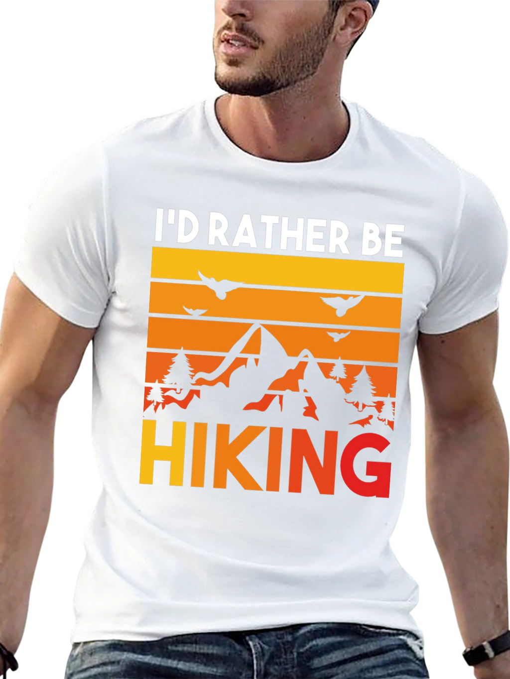 Id Rather Be Hiking Graphic Tee