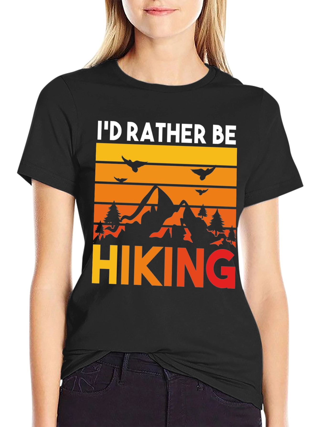Id Rather Be Hiking Graphic Tee