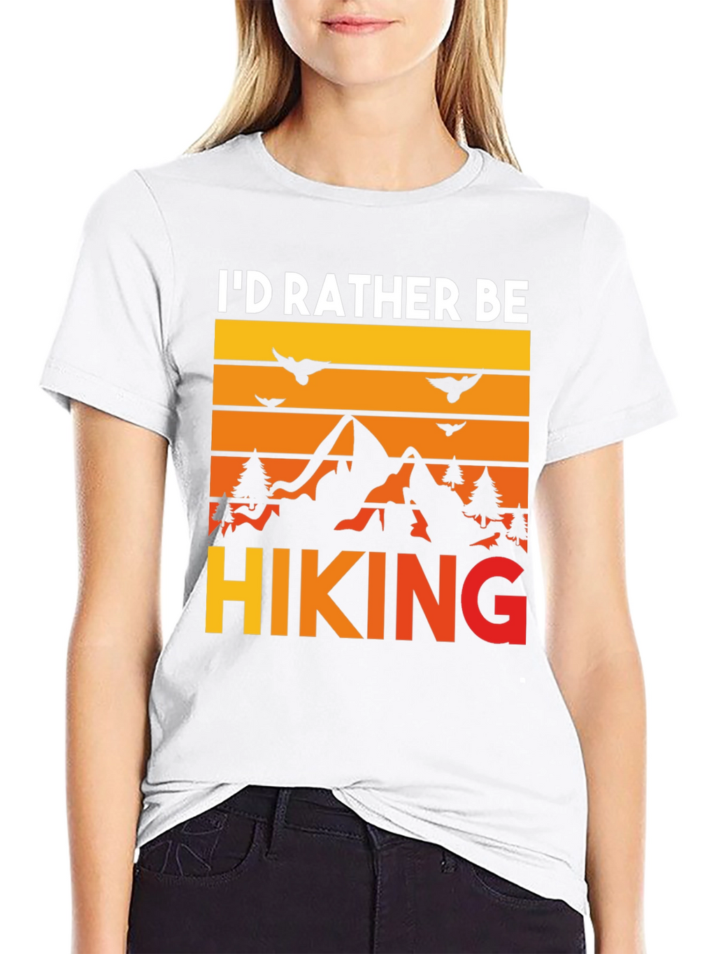 Id Rather Be Hiking Graphic Tee