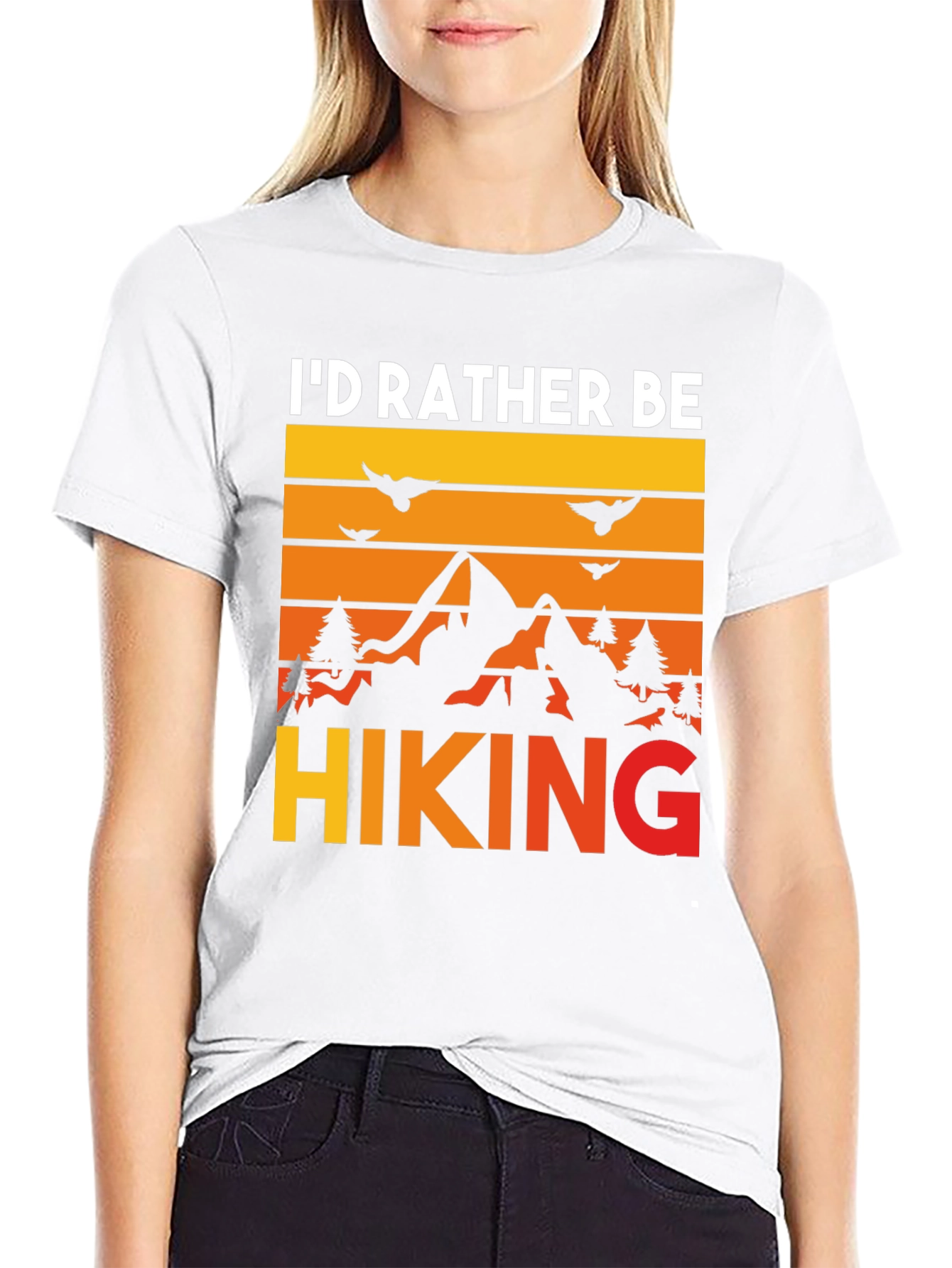 Id Rather Be Hiking Graphic Tee