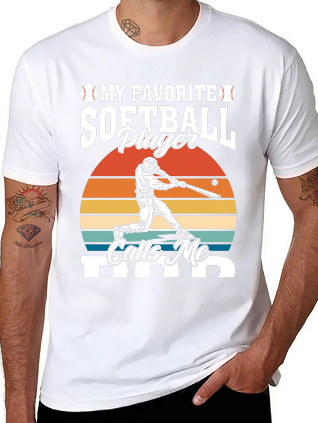 My Favorite Softball Player Calls Me Dad T-Shirt