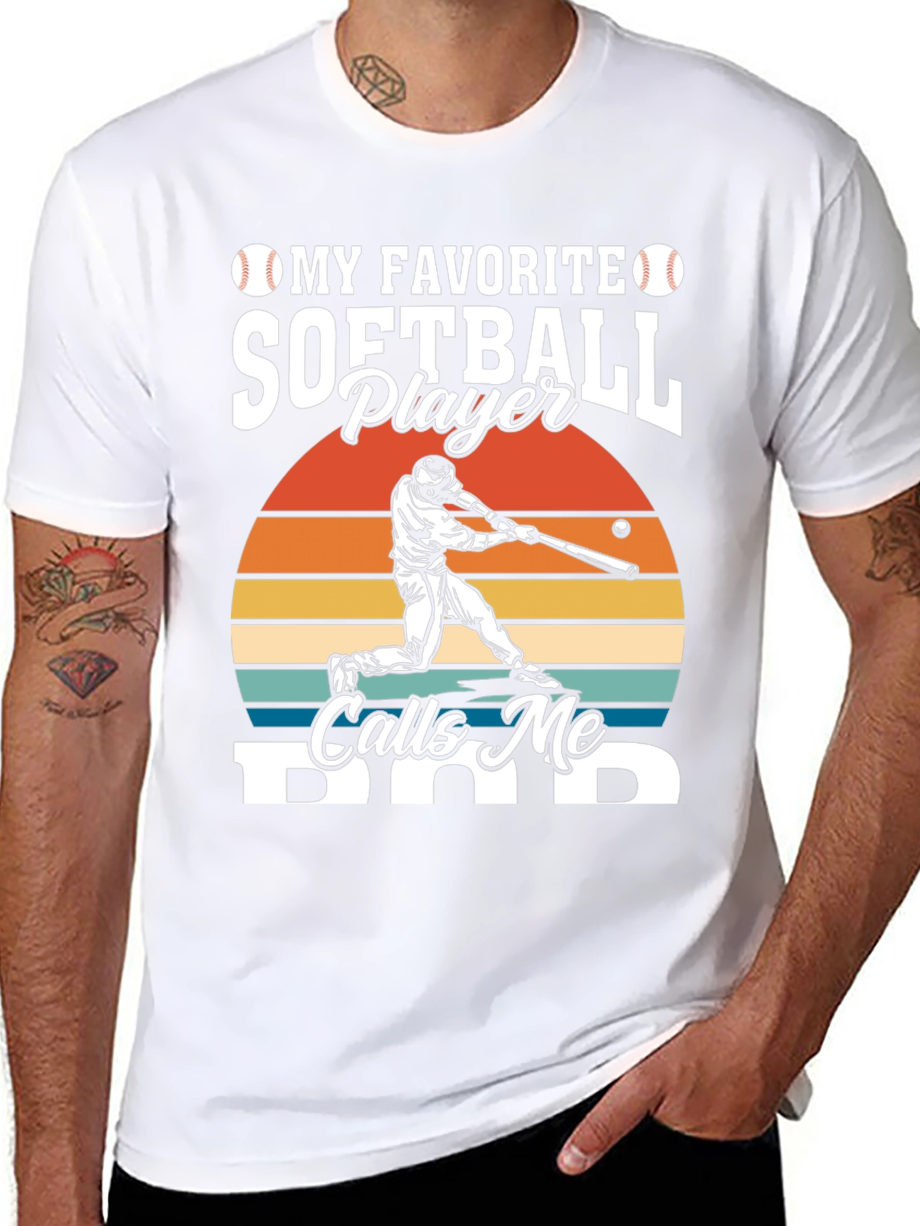 My Favorite Softball Player Calls Me Dad T-Shirt