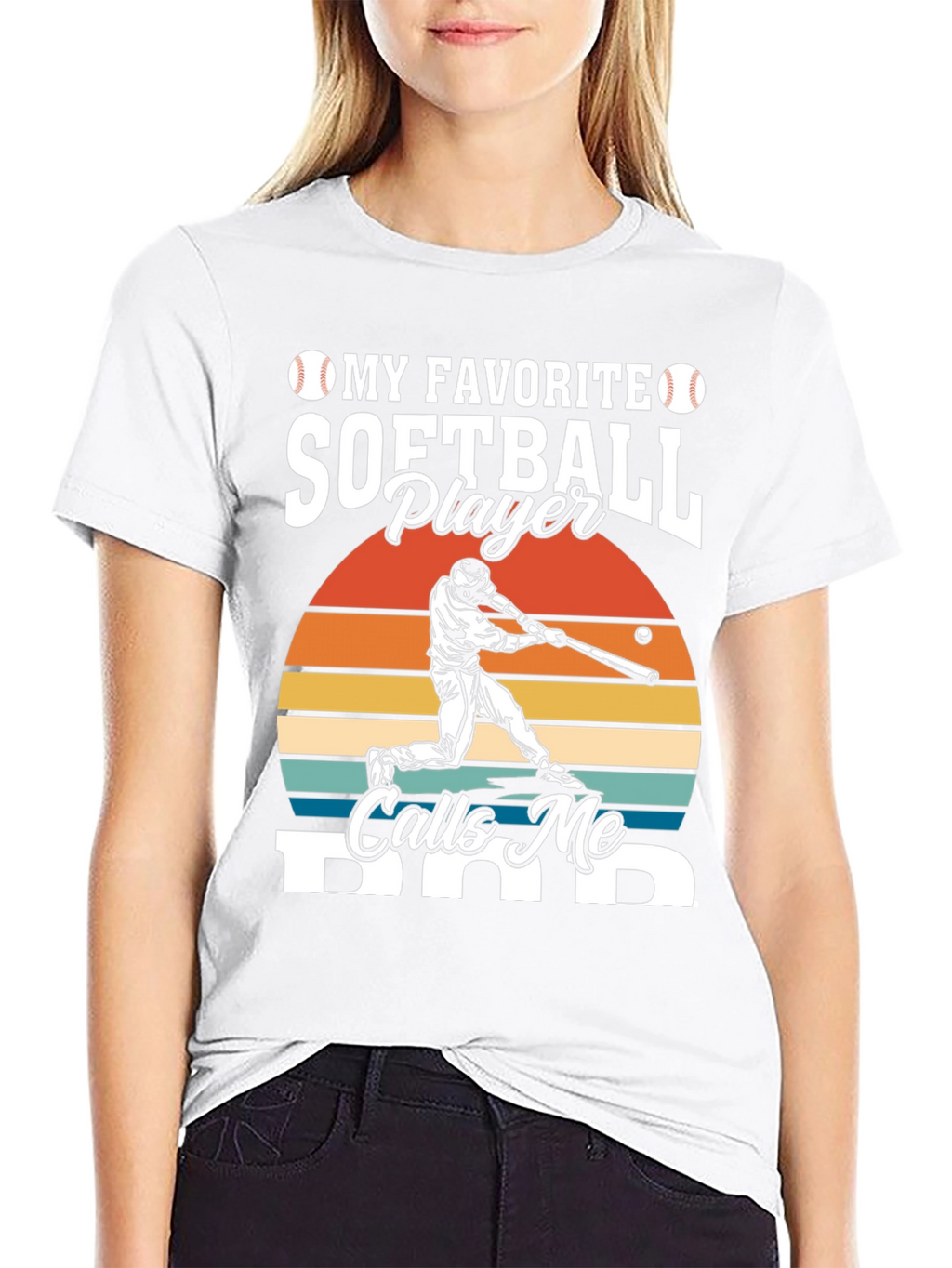My Favorite Softball Player Calls Me Dad T-Shirt