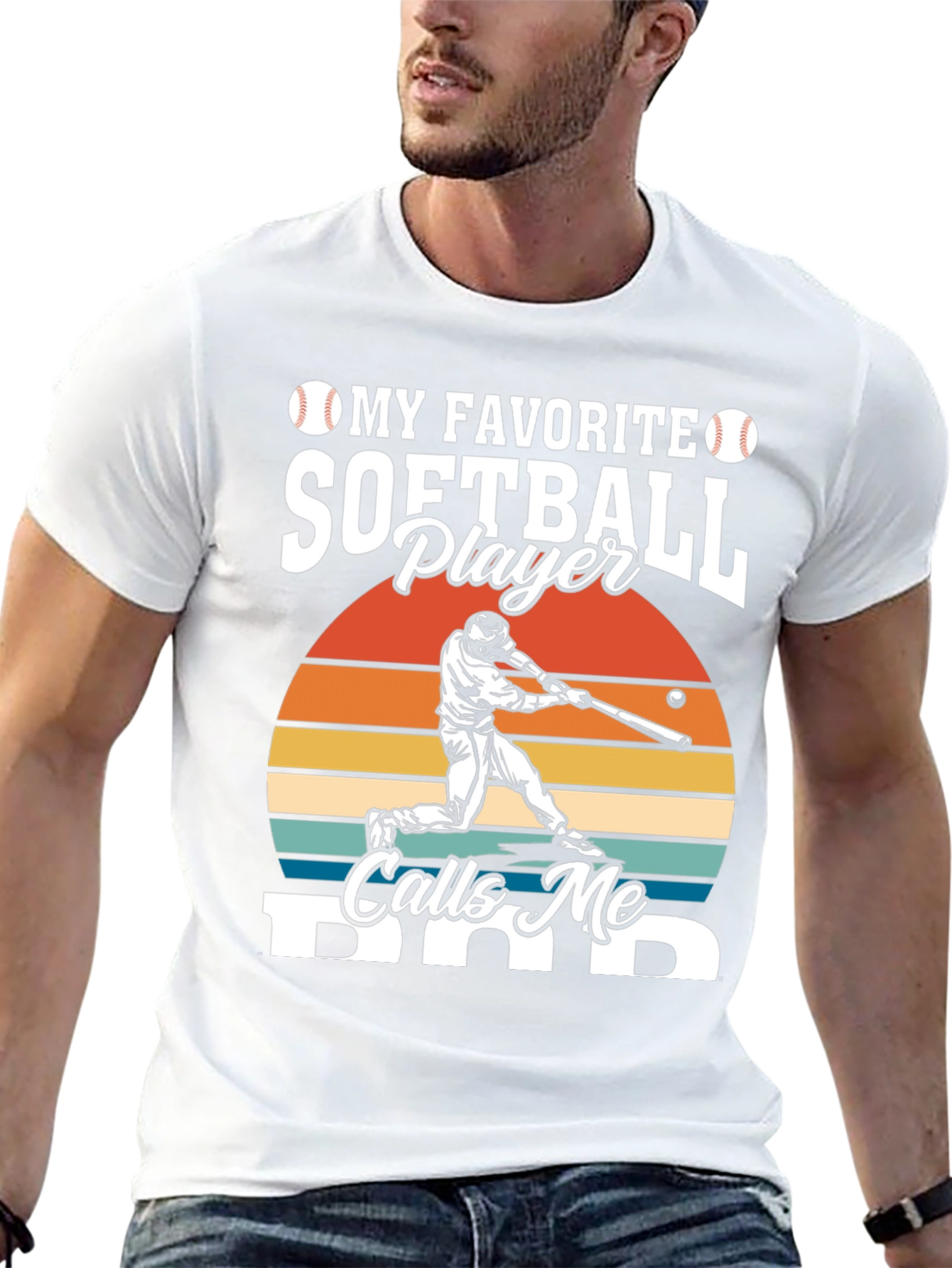 My Favorite Softball Player Calls Me Dad T-Shirt