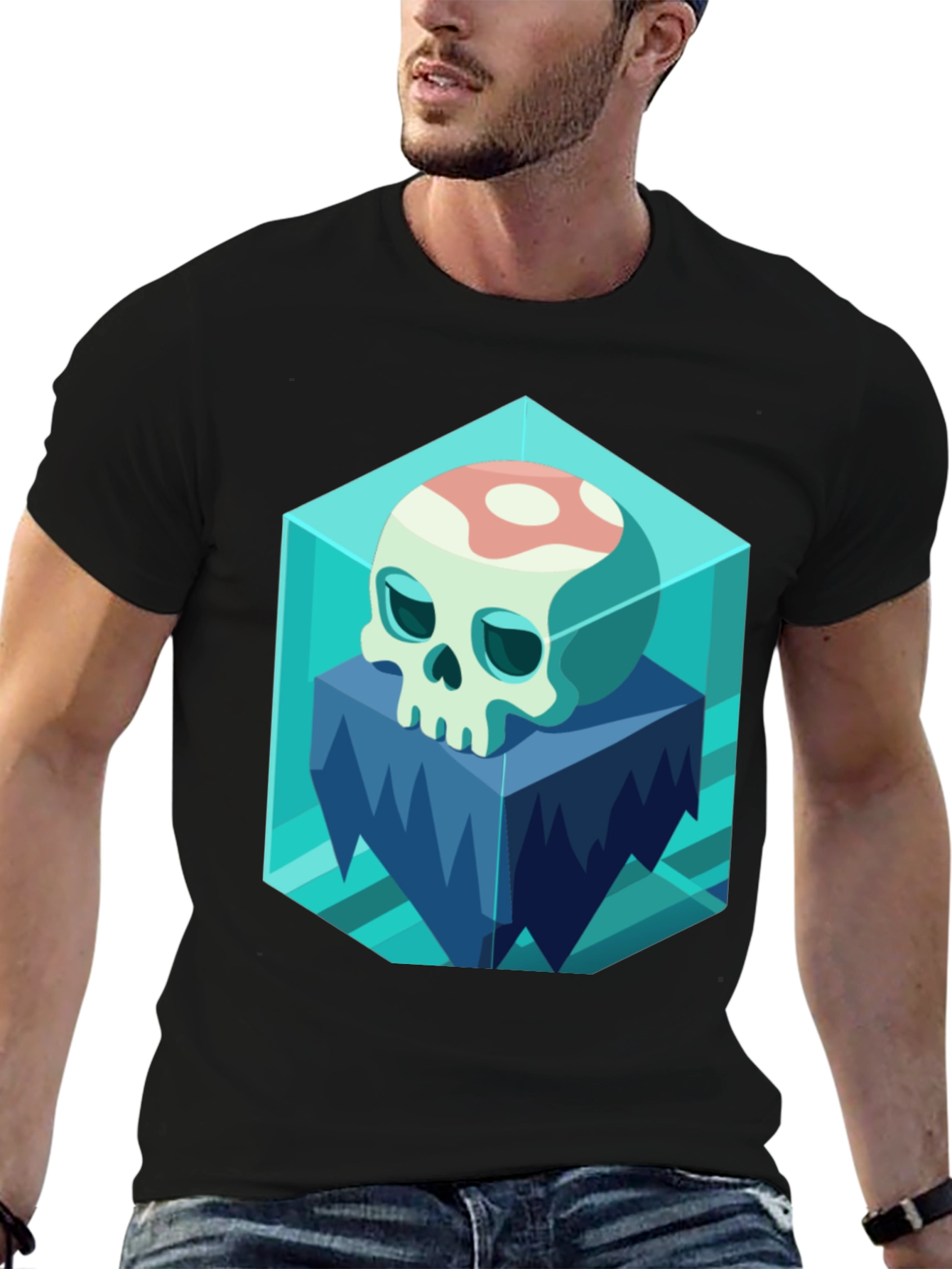 Icy Skull Graphic Tee - Unique Design