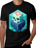 Icy Skull Graphic Tee - Unique Design