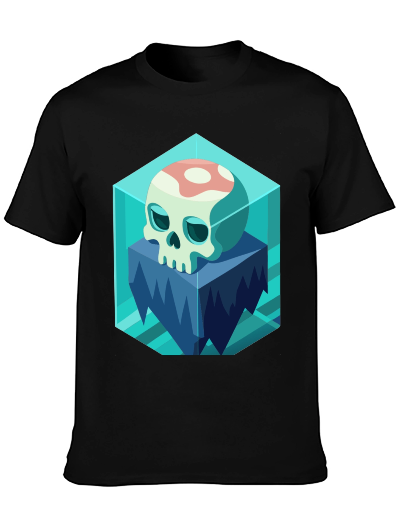 Icy Skull Graphic Tee - Unique Design