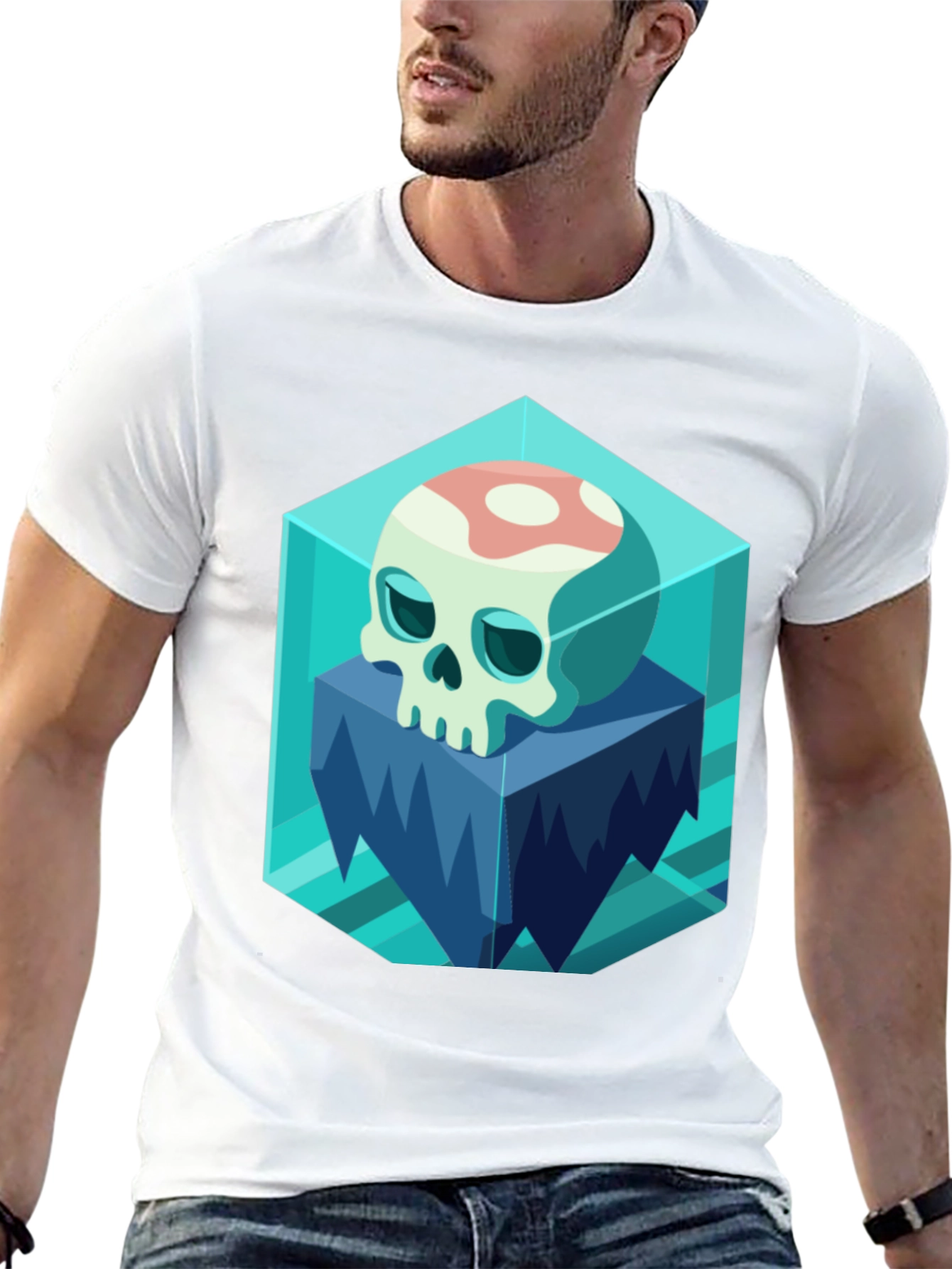 Icy Skull Graphic Tee - Unique Design