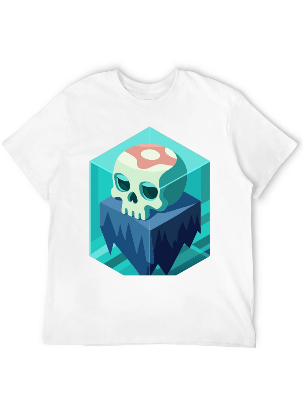 Icy Skull Graphic Tee - Unique Design