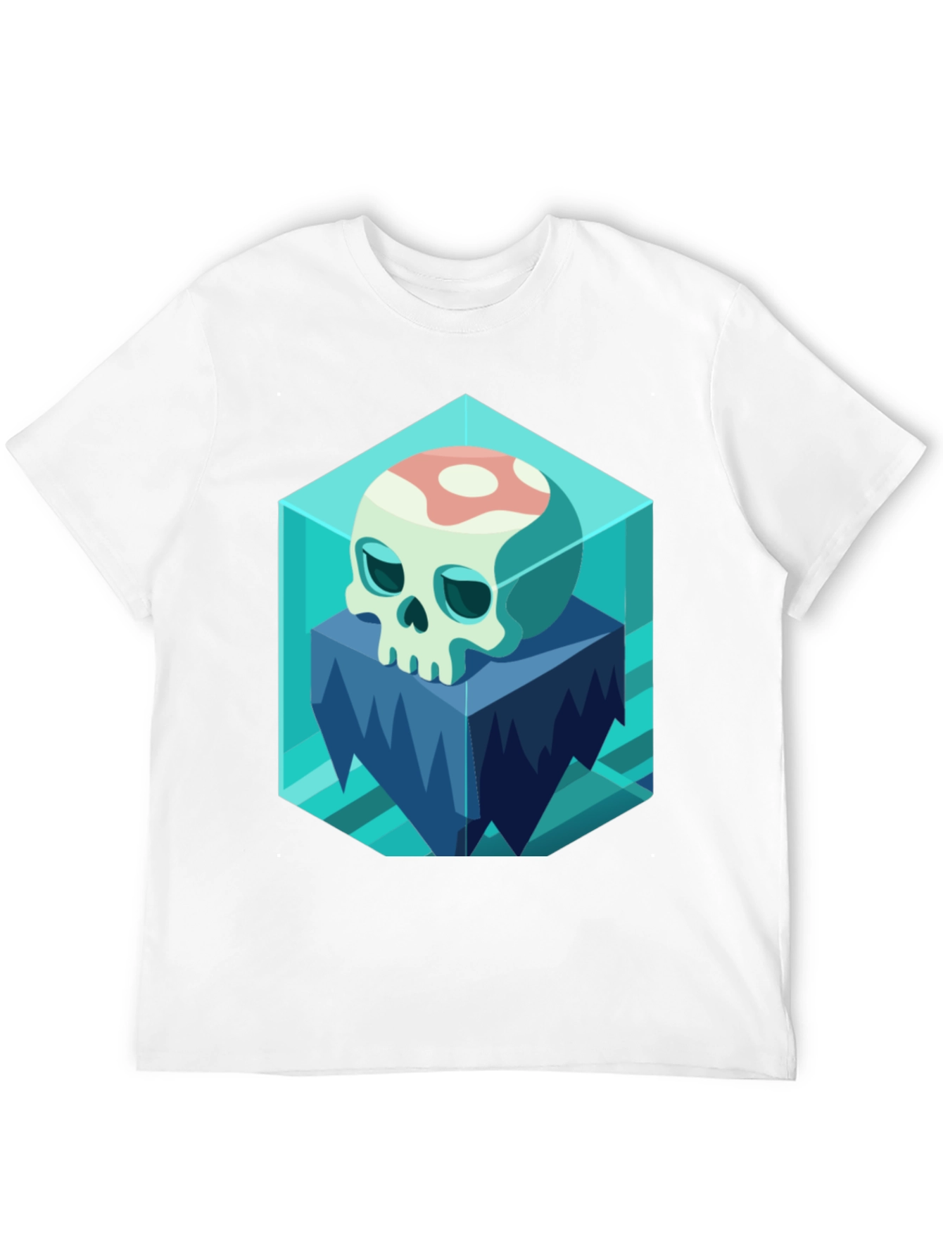 Icy Skull Graphic Tee - Unique Design