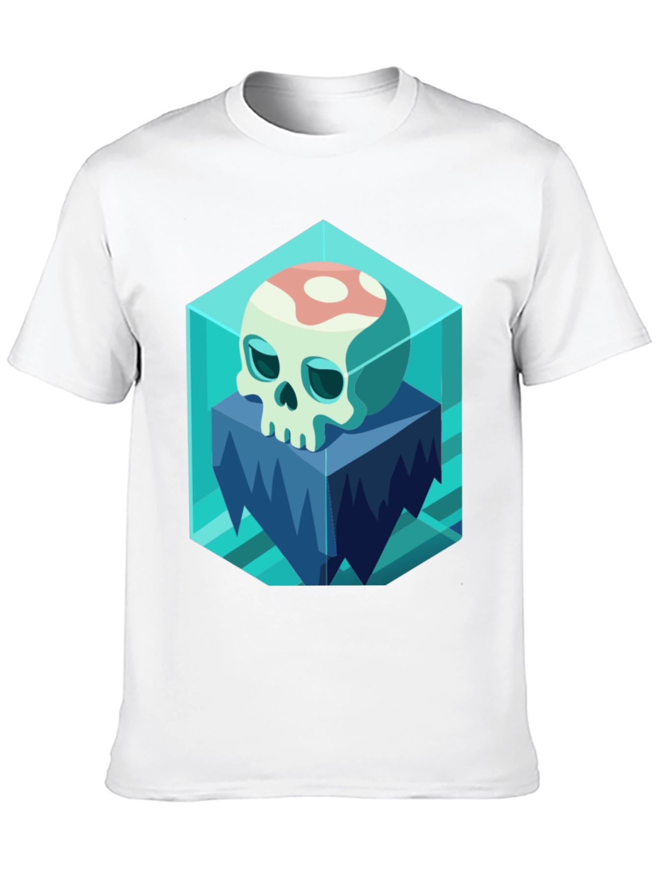 Icy Skull Graphic Tee - Unique Design