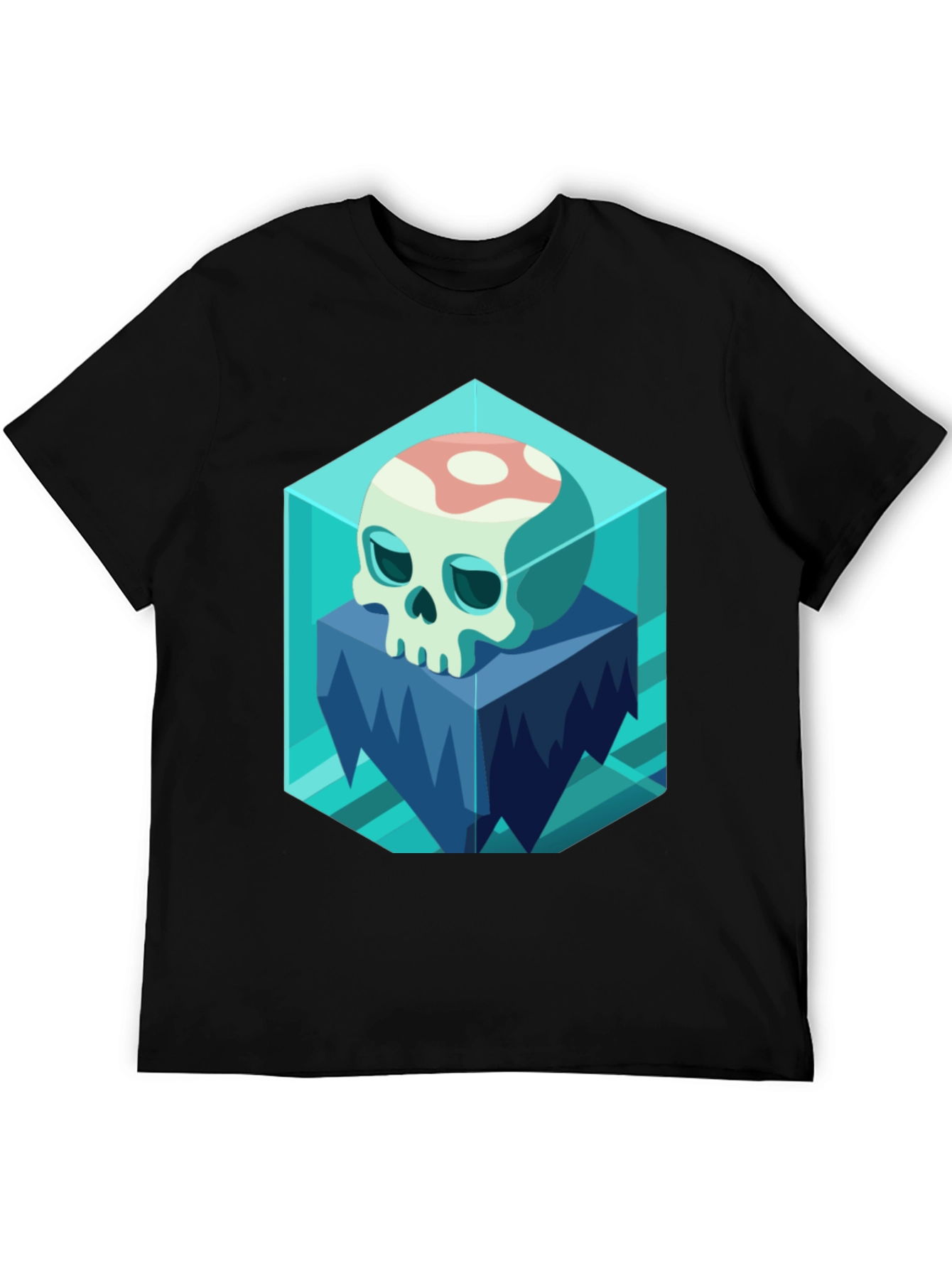 Icy Skull Graphic Tee - Unique Design