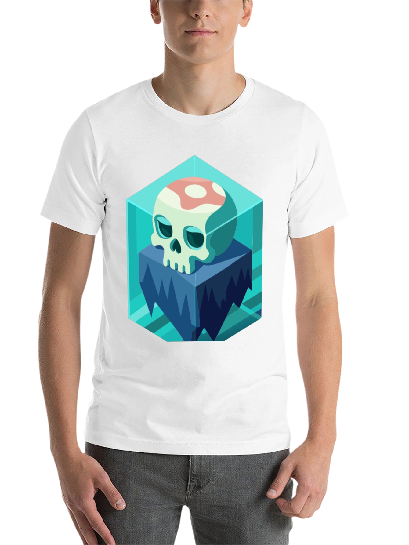 Icy Skull Graphic Tee - Unique Design