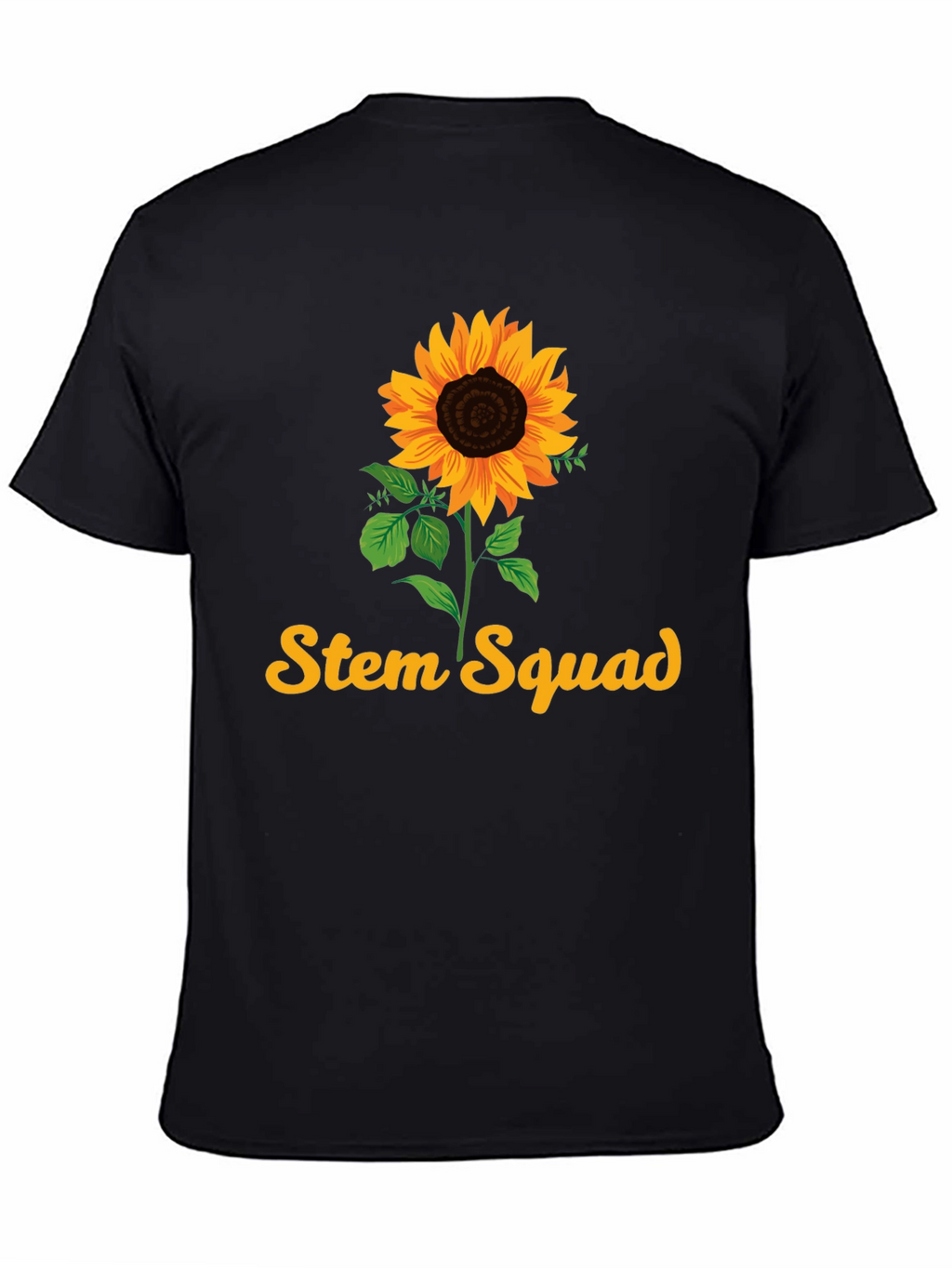 Stem Squad Sunflower Black T-Shirt
